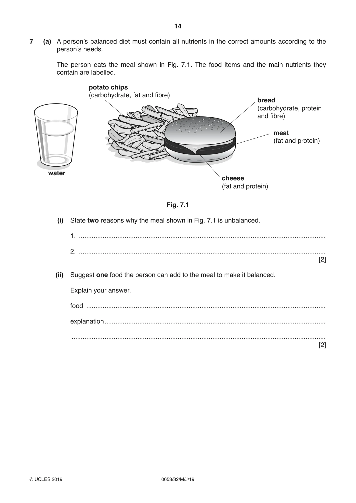 Cambridge IGCSE Science - Combined 0653 2019 May/June Paper 3 · Variant 2 question paper, page 14 of 20