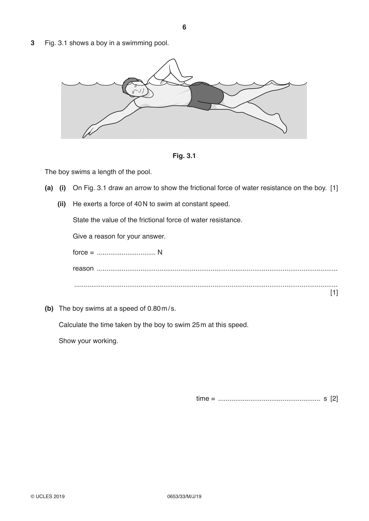Cambridge IGCSE Science - Combined 0653 2019 May/June Paper 3 · Variant 3 question paper, page 6 of 20