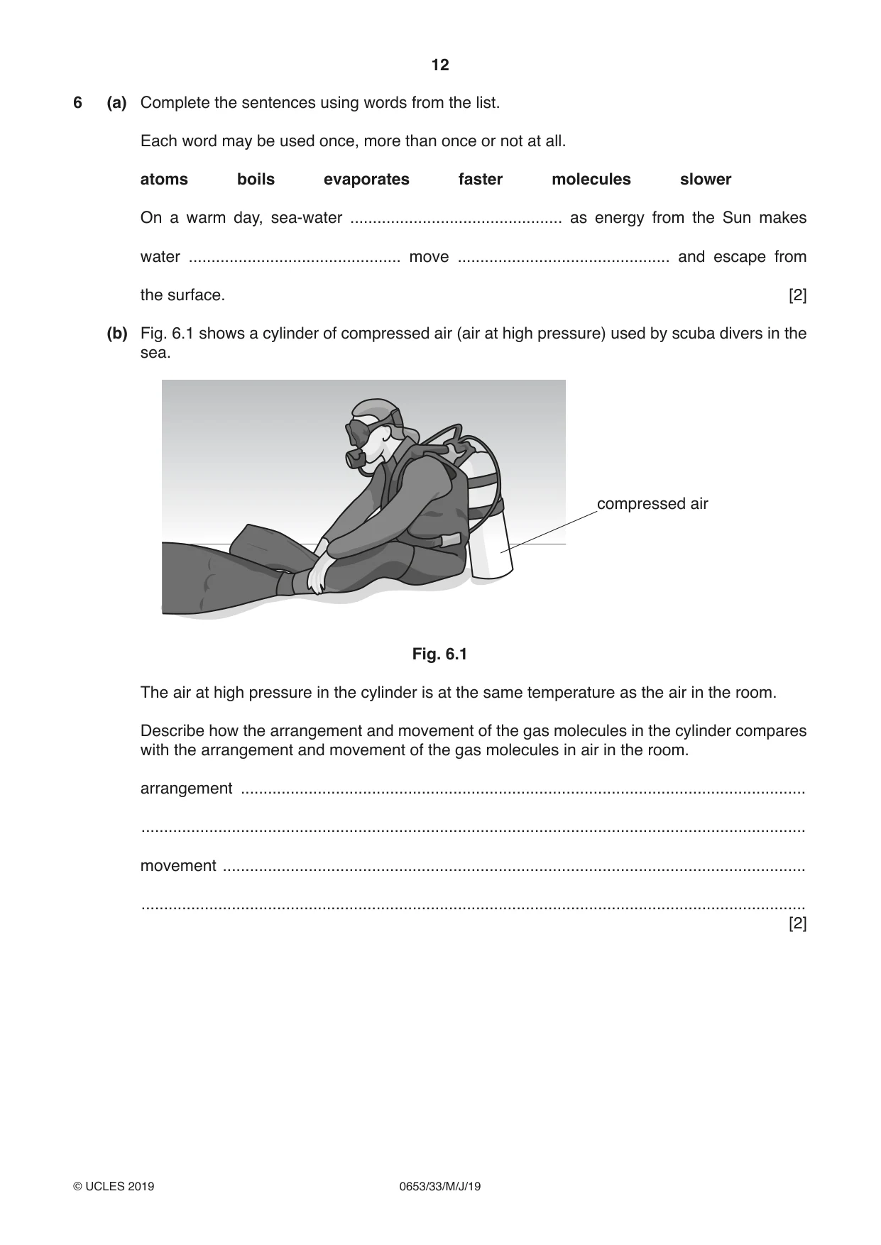 Cambridge IGCSE Science - Combined 0653 2019 May/June Paper 3 · Variant 3 question paper, page 12 of 20