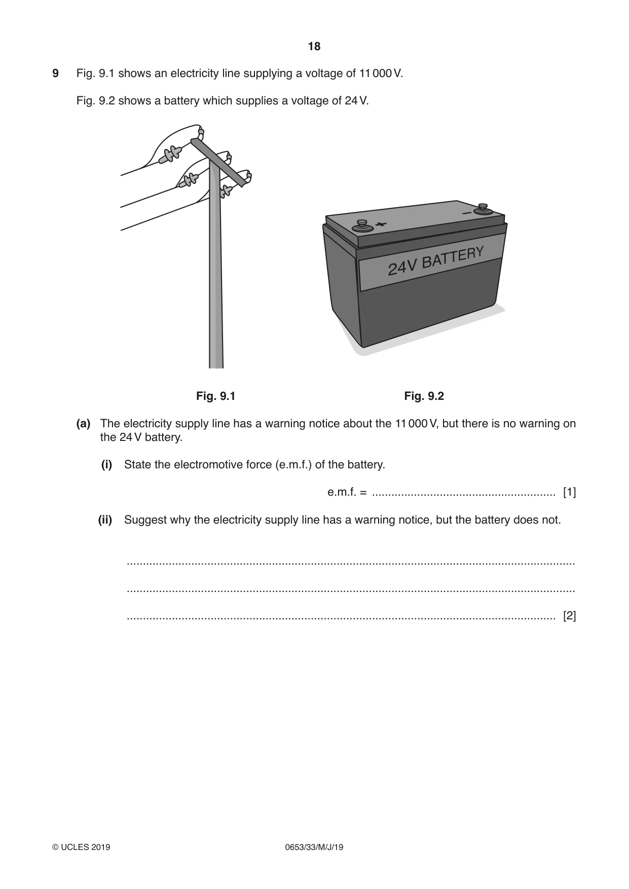 Cambridge IGCSE Science - Combined 0653 2019 May/June Paper 3 · Variant 3 question paper, page 18 of 20