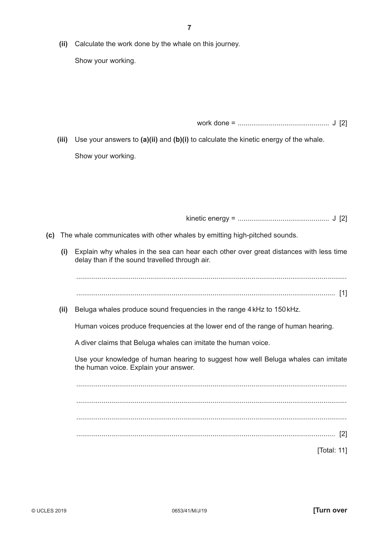 Cambridge IGCSE Science - Combined 0653 2019 May/June Paper 4 · Variant 1 question paper, page 7 of 24