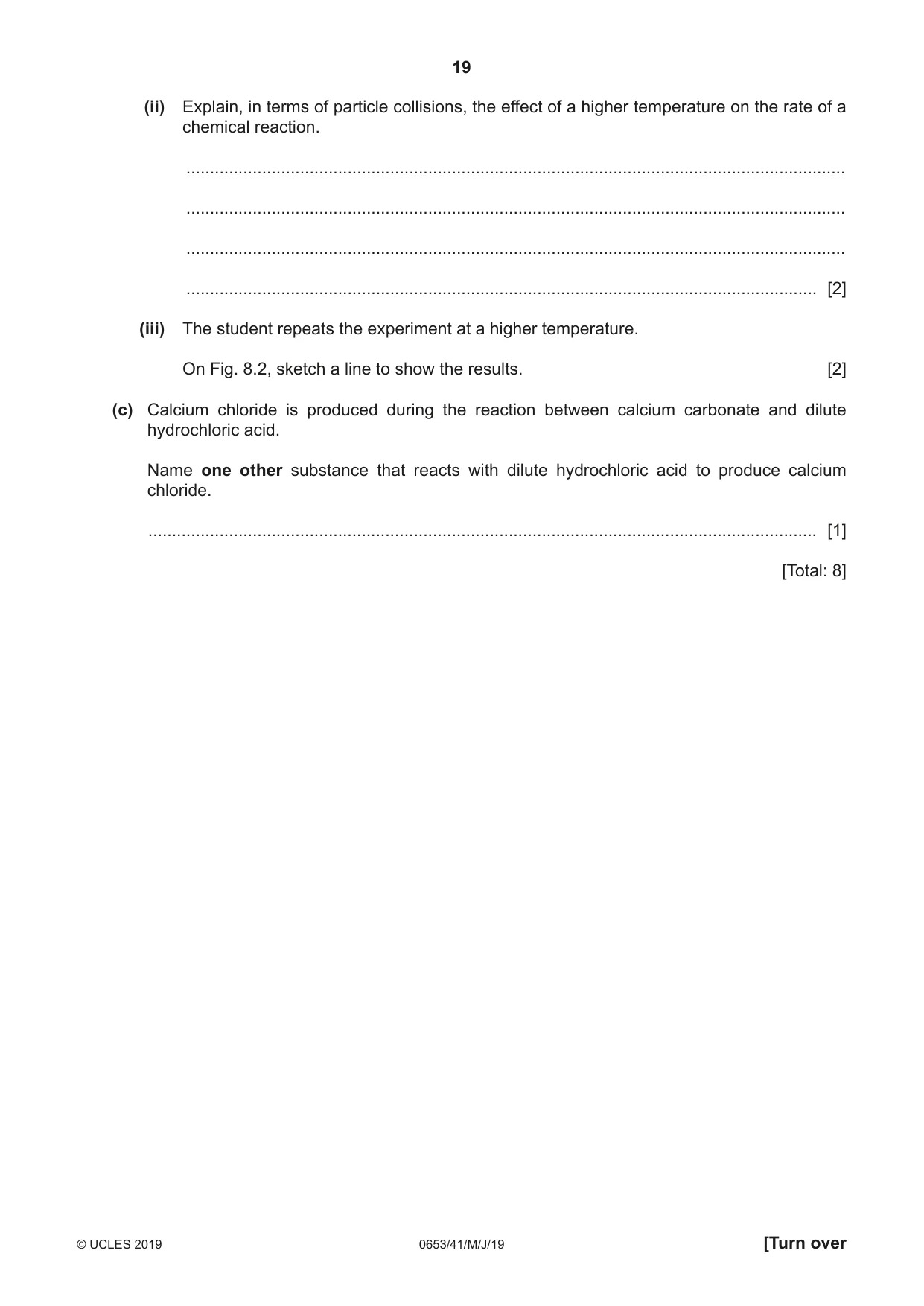 Cambridge IGCSE Science - Combined 0653 2019 May/June Paper 4 · Variant 1 question paper, page 19 of 24