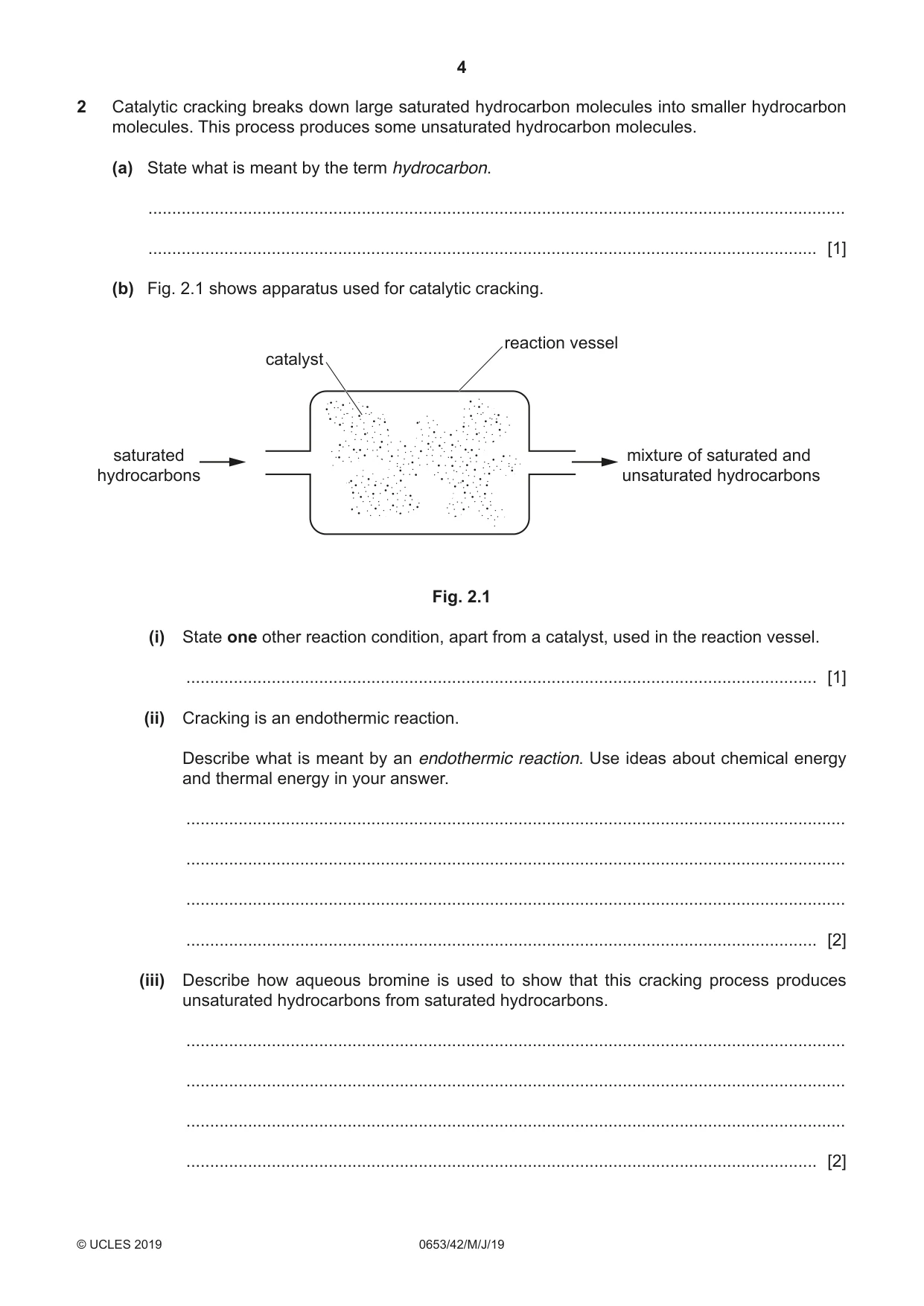 Cambridge IGCSE Science - Combined 0653 2019 May/June Paper 4 · Variant 2 question paper, page 4 of 20