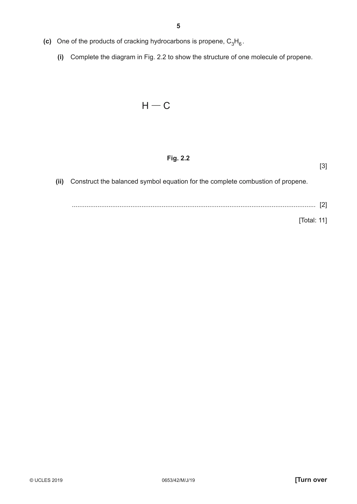 Cambridge IGCSE Science - Combined 0653 2019 May/June Paper 4 · Variant 2 question paper, page 5 of 20