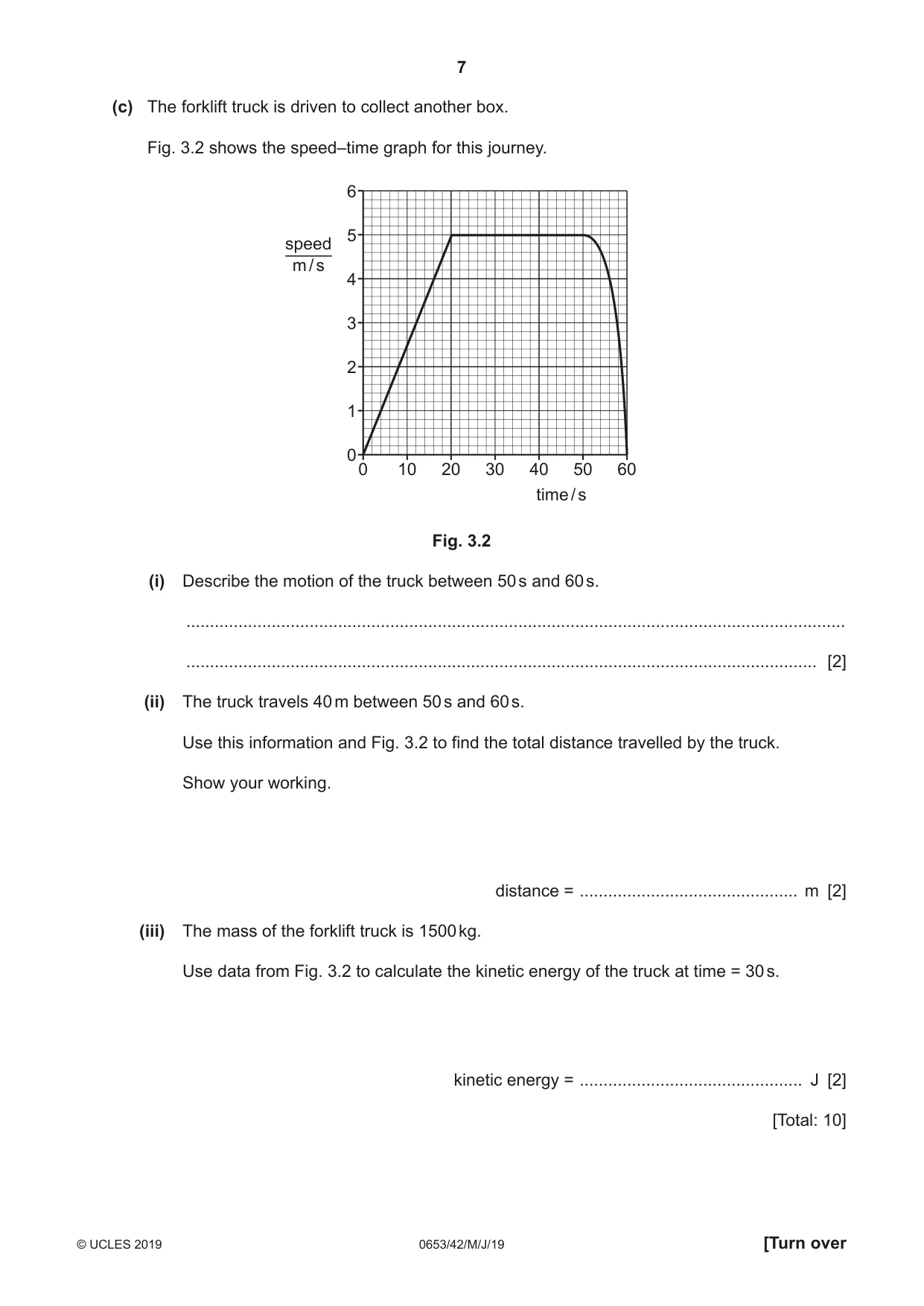 Cambridge IGCSE Science - Combined 0653 2019 May/June Paper 4 · Variant 2 question paper, page 7 of 20