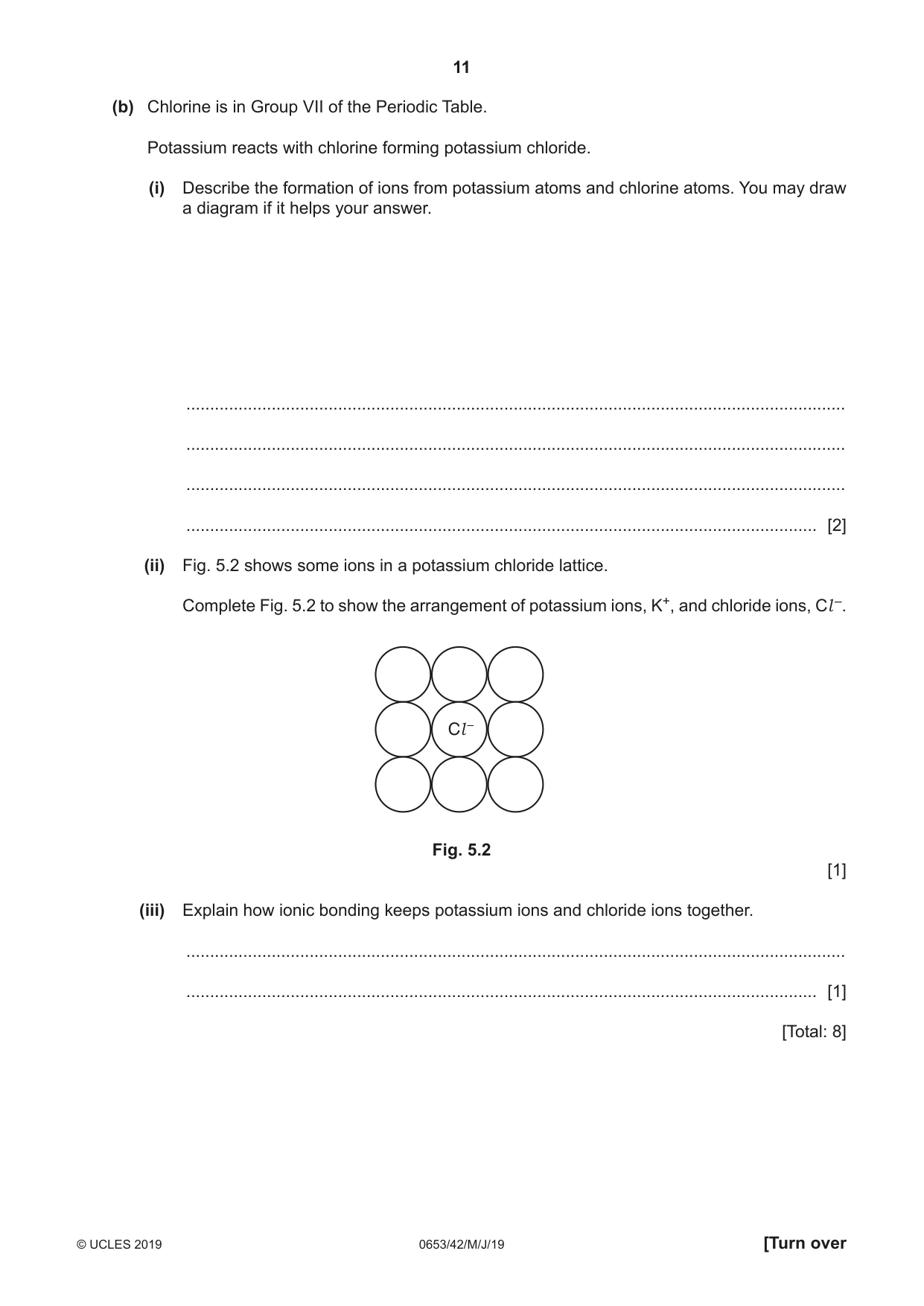 Cambridge IGCSE Science - Combined 0653 2019 May/June Paper 4 · Variant 2 question paper, page 11 of 20