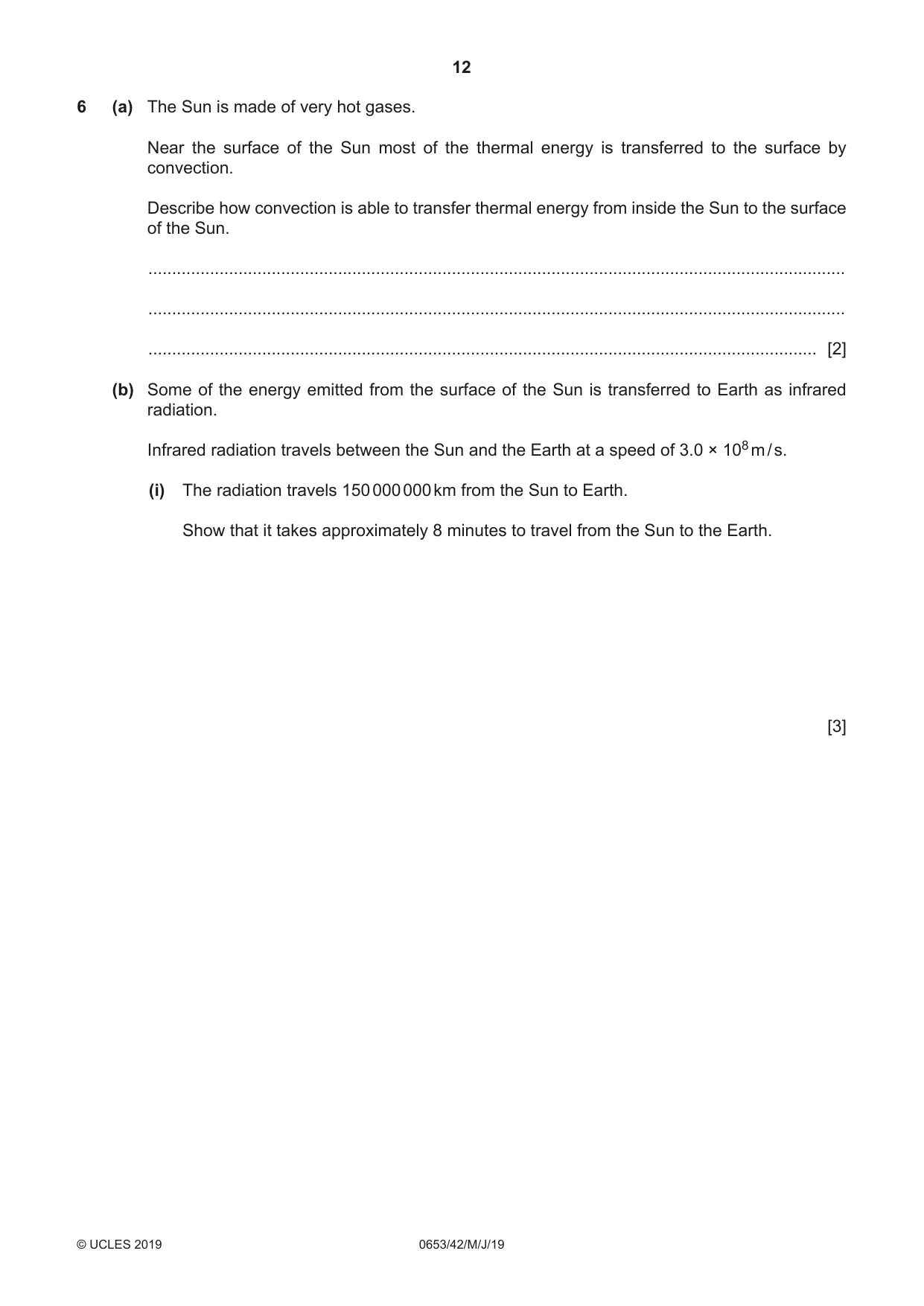 Cambridge IGCSE Science - Combined 0653 2019 May/June Paper 4 · Variant 2 question paper, page 12 of 20
