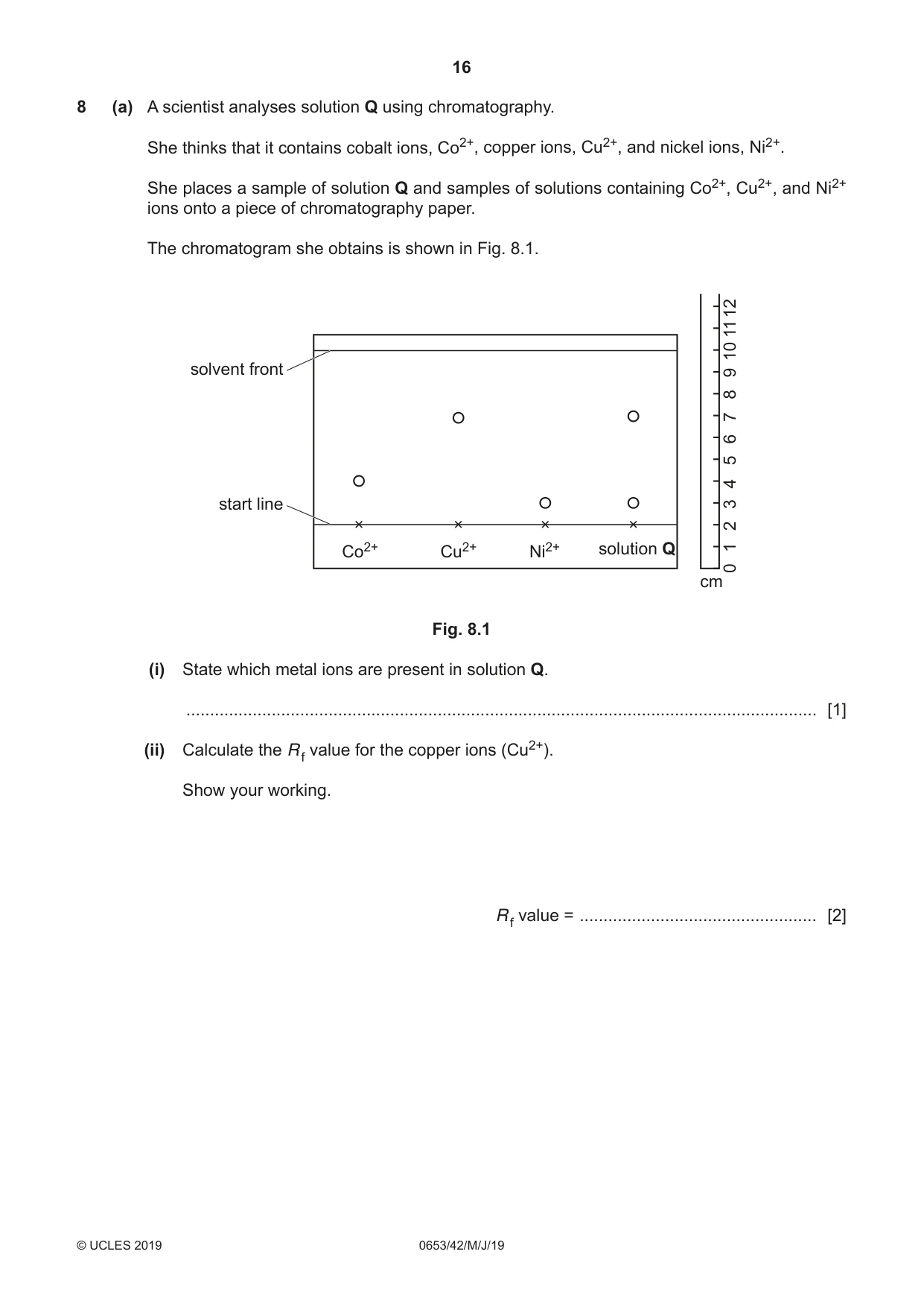 Cambridge IGCSE Science - Combined 0653 2019 May/June Paper 4 · Variant 2 question paper, page 16 of 20