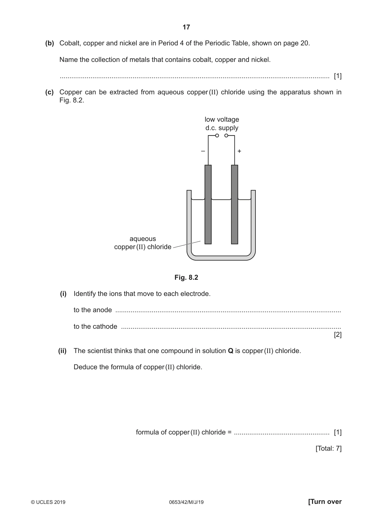 Cambridge IGCSE Science - Combined 0653 2019 May/June Paper 4 · Variant 2 question paper, page 17 of 20