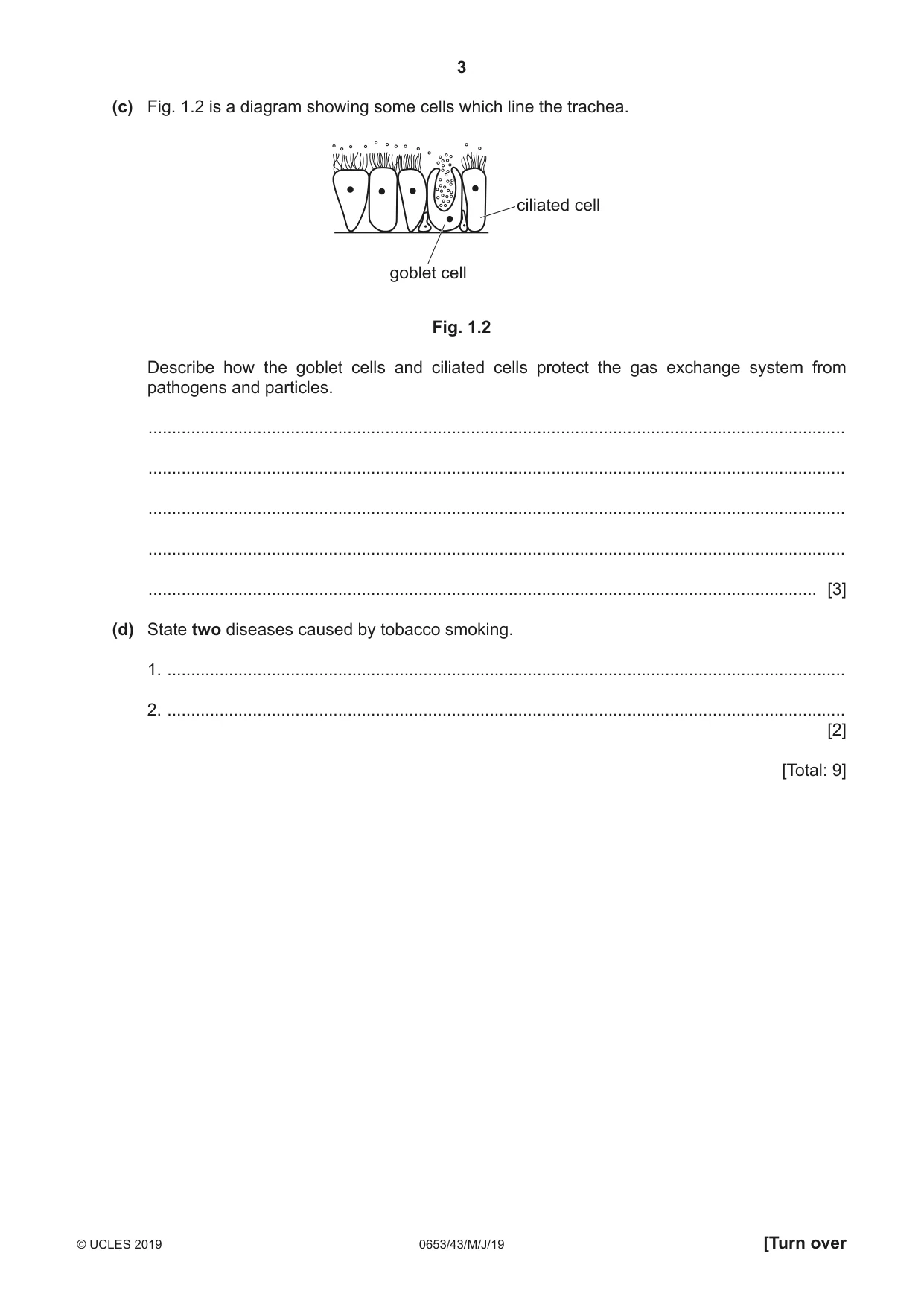 Cambridge IGCSE Science - Combined 0653 2019 May/June Paper 4 · Variant 3 question paper, page 3 of 20