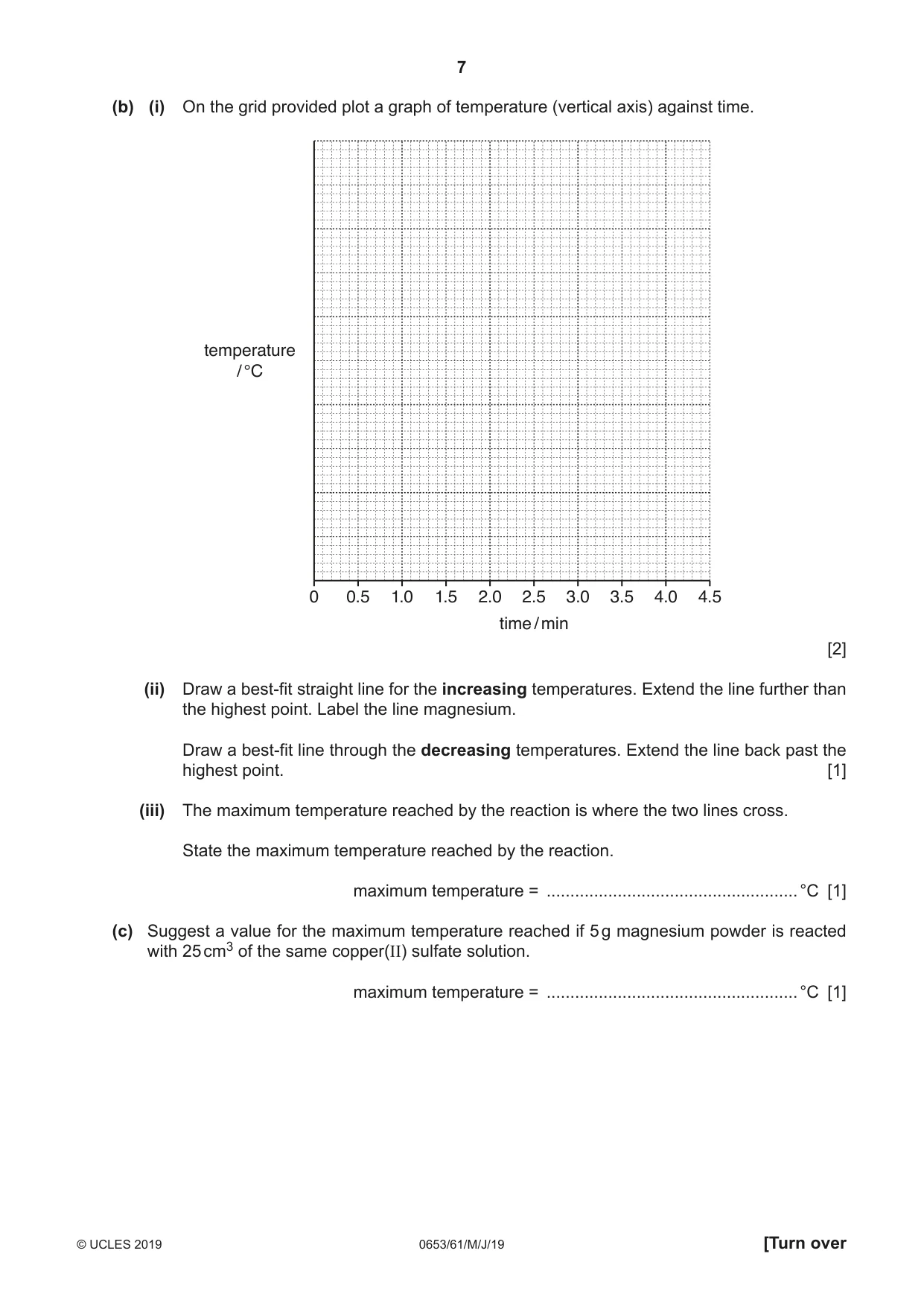 Cambridge IGCSE Science - Combined 0653 2019 May/June Paper 6 · Variant 1 question paper, page 7 of 16