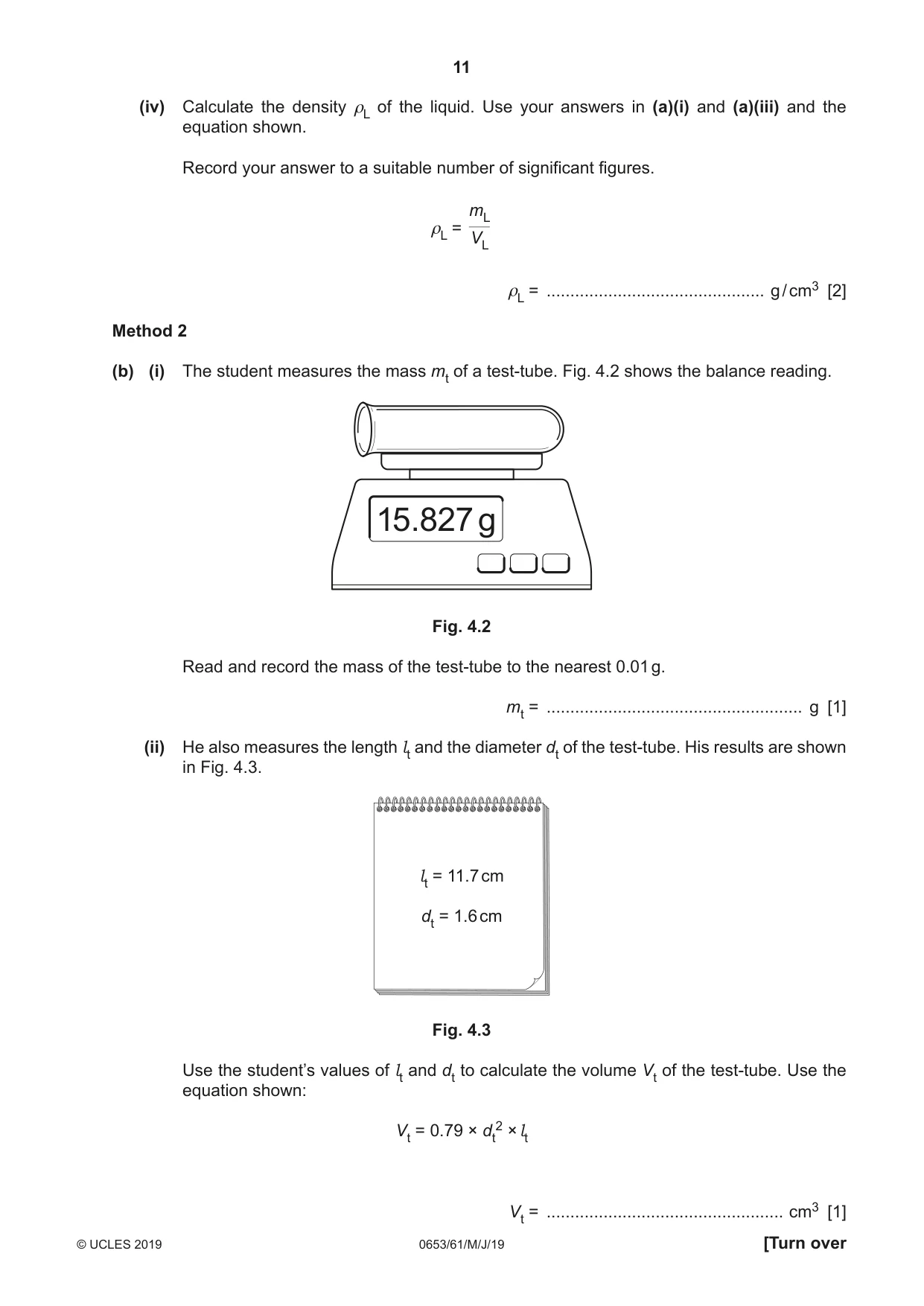 Cambridge IGCSE Science - Combined 0653 2019 May/June Paper 6 · Variant 1 question paper, page 11 of 16