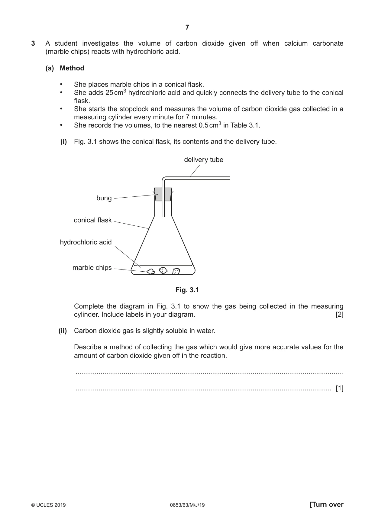 Cambridge IGCSE Science - Combined 0653 2019 May/June Paper 6 · Variant 3 question paper, page 7 of 16