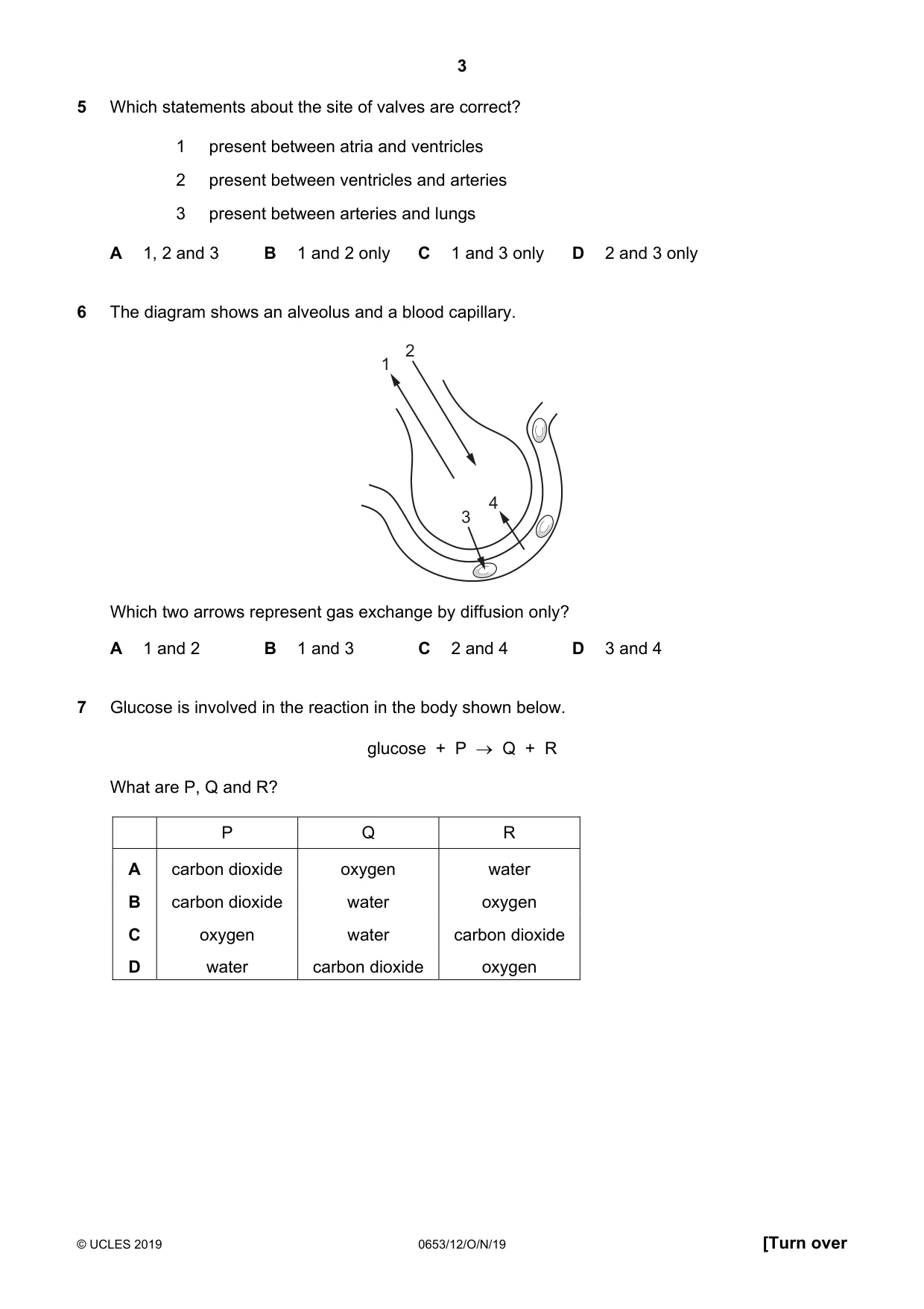 Cambridge IGCSE Science - Combined 0653 2019 Oct/Nov Paper 1 · Variant 2 question paper, page 3 of 16