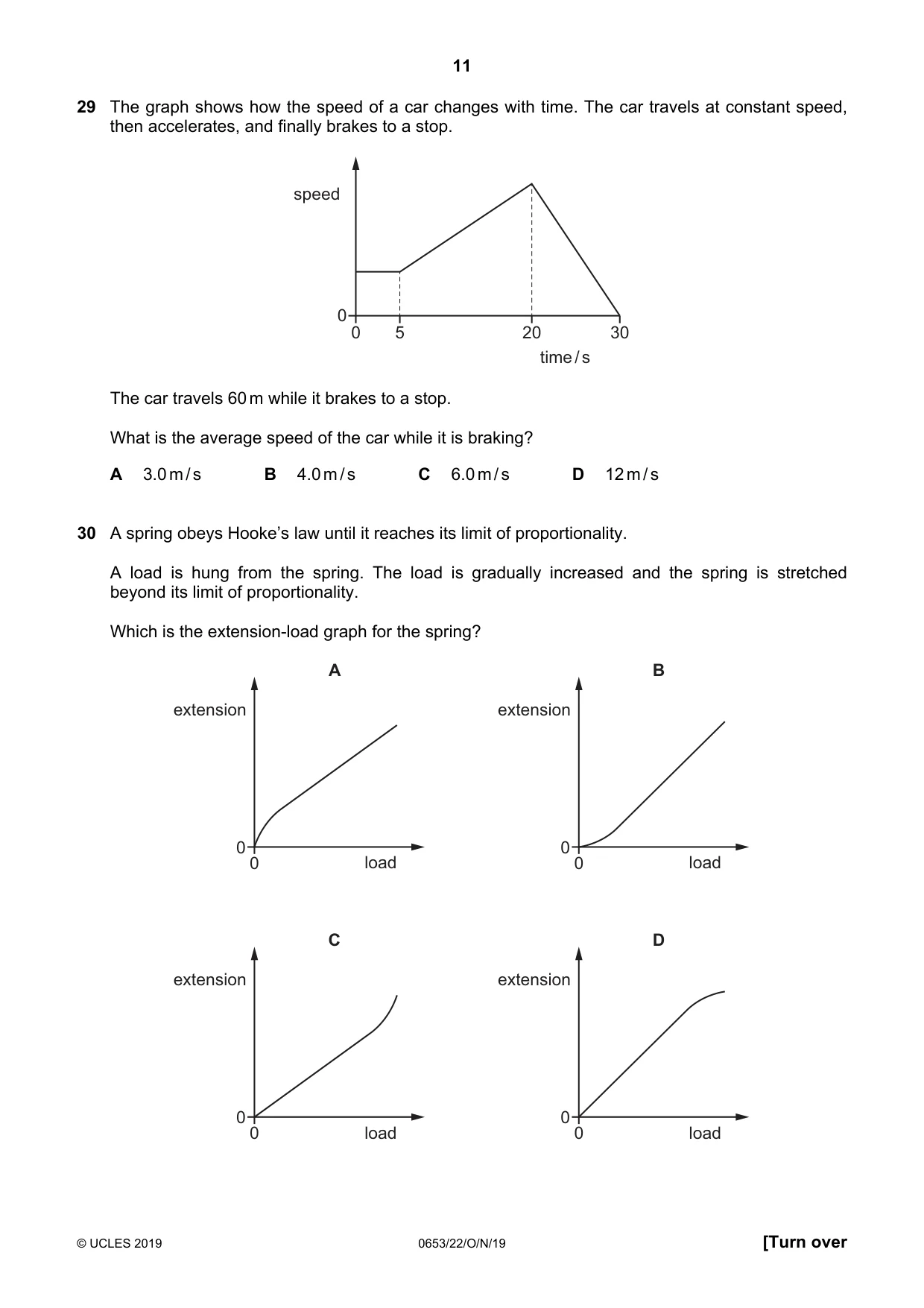 Cambridge IGCSE Science - Combined 0653 2019 Oct/Nov Paper 2 · Variant 2 question paper, page 11 of 16