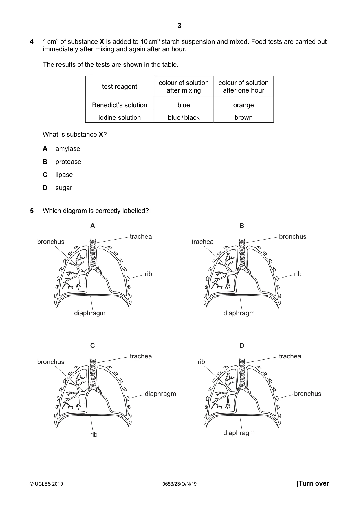Cambridge IGCSE Science - Combined 0653 2019 Oct/Nov Paper 2 · Variant 3 question paper, page 3 of 20