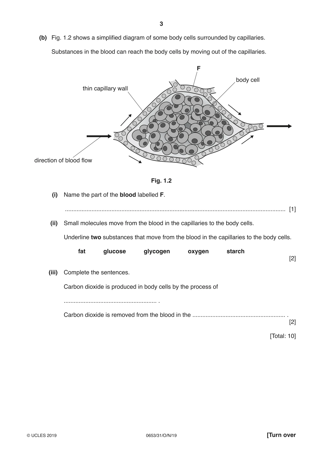 Cambridge IGCSE Science - Combined 0653 2019 Oct/Nov Paper 3 · Variant 1 question paper, page 3 of 24