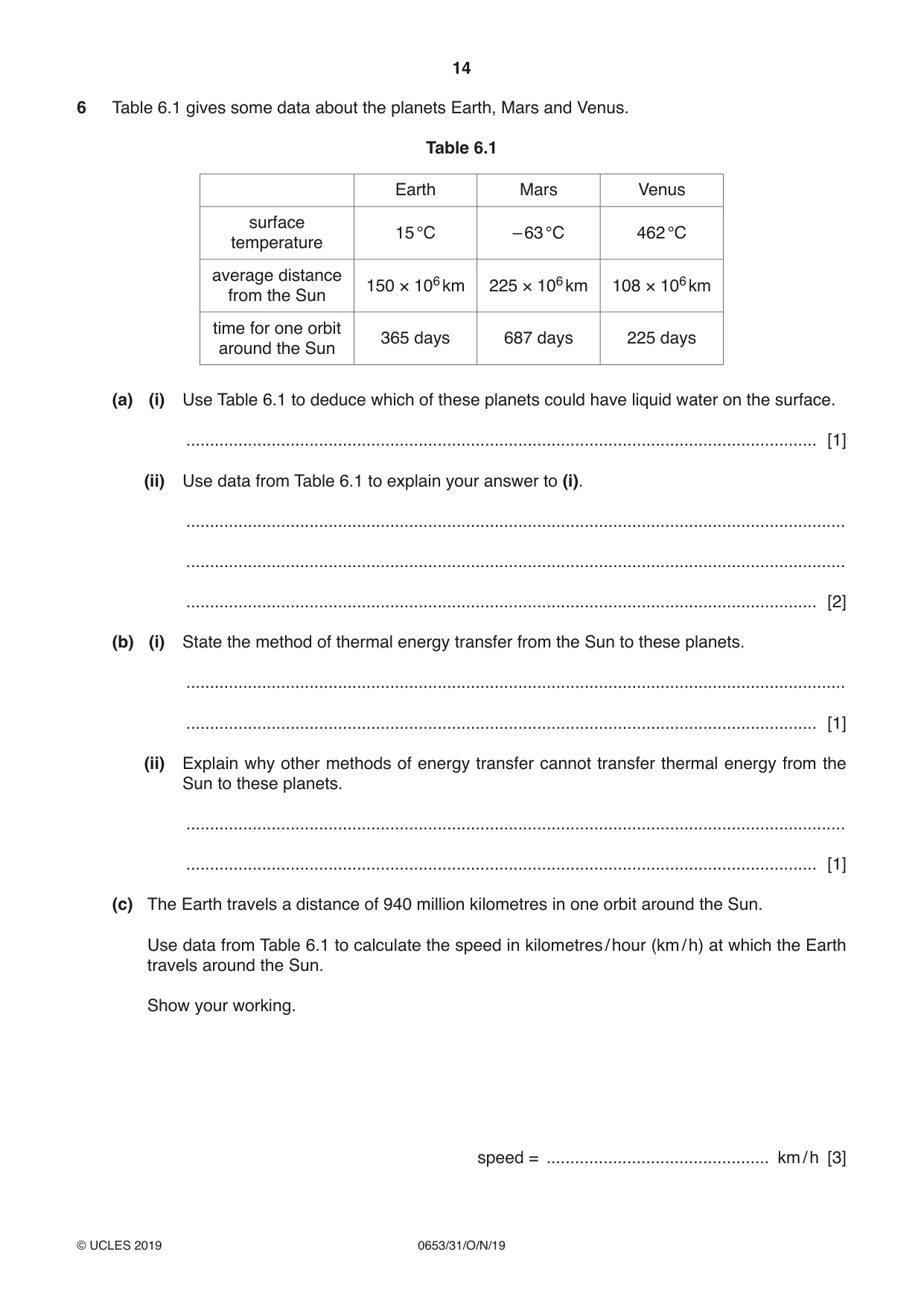 Cambridge IGCSE Science - Combined 0653 2019 Oct/Nov Paper 3 · Variant 1 question paper, page 14 of 24