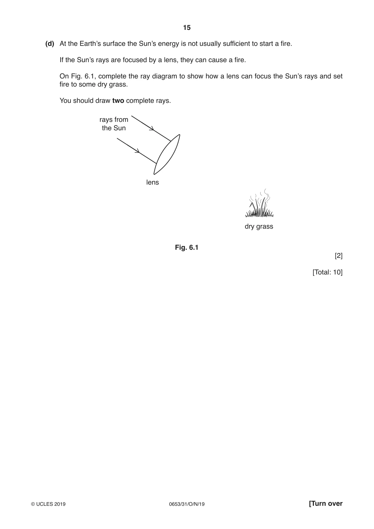 Cambridge IGCSE Science - Combined 0653 2019 Oct/Nov Paper 3 · Variant 1 question paper, page 15 of 24