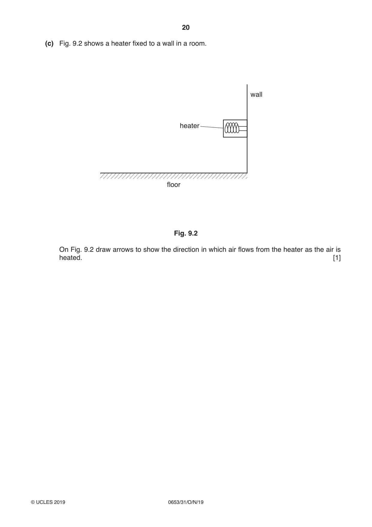 Cambridge IGCSE Science - Combined 0653 2019 Oct/Nov Paper 3 · Variant 1 question paper, page 20 of 24