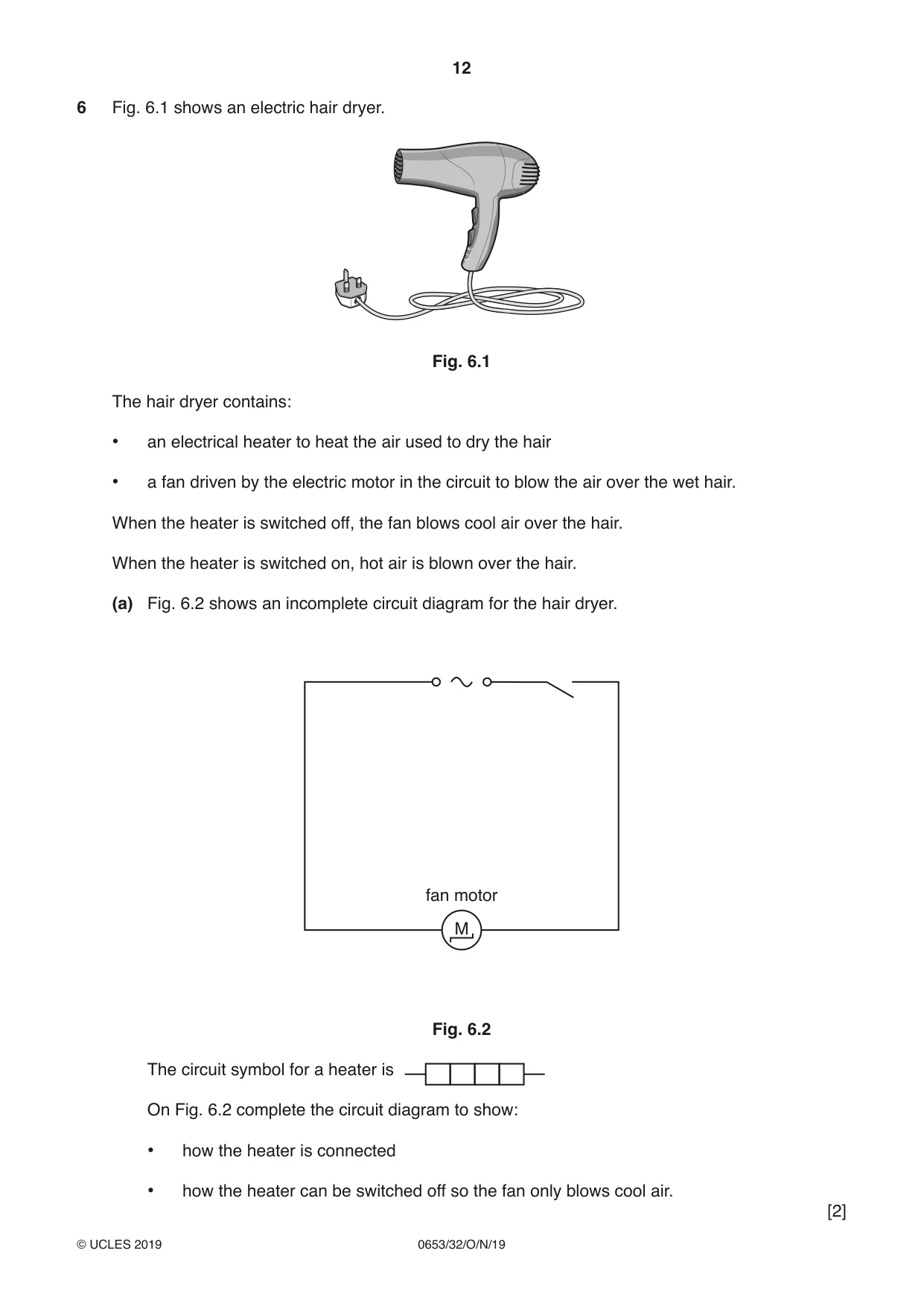 Cambridge IGCSE Science - Combined 0653 2019 Oct/Nov Paper 3 · Variant 2 question paper, page 12 of 20
