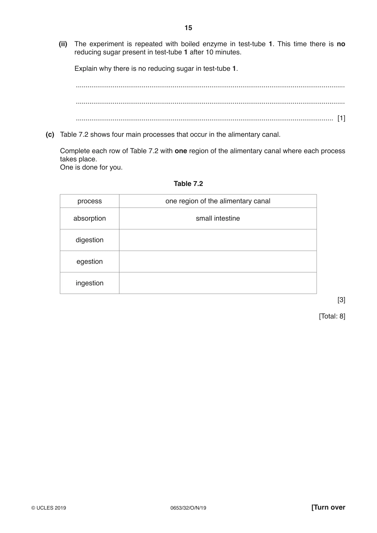 Cambridge IGCSE Science - Combined 0653 2019 Oct/Nov Paper 3 · Variant 2 question paper, page 15 of 20