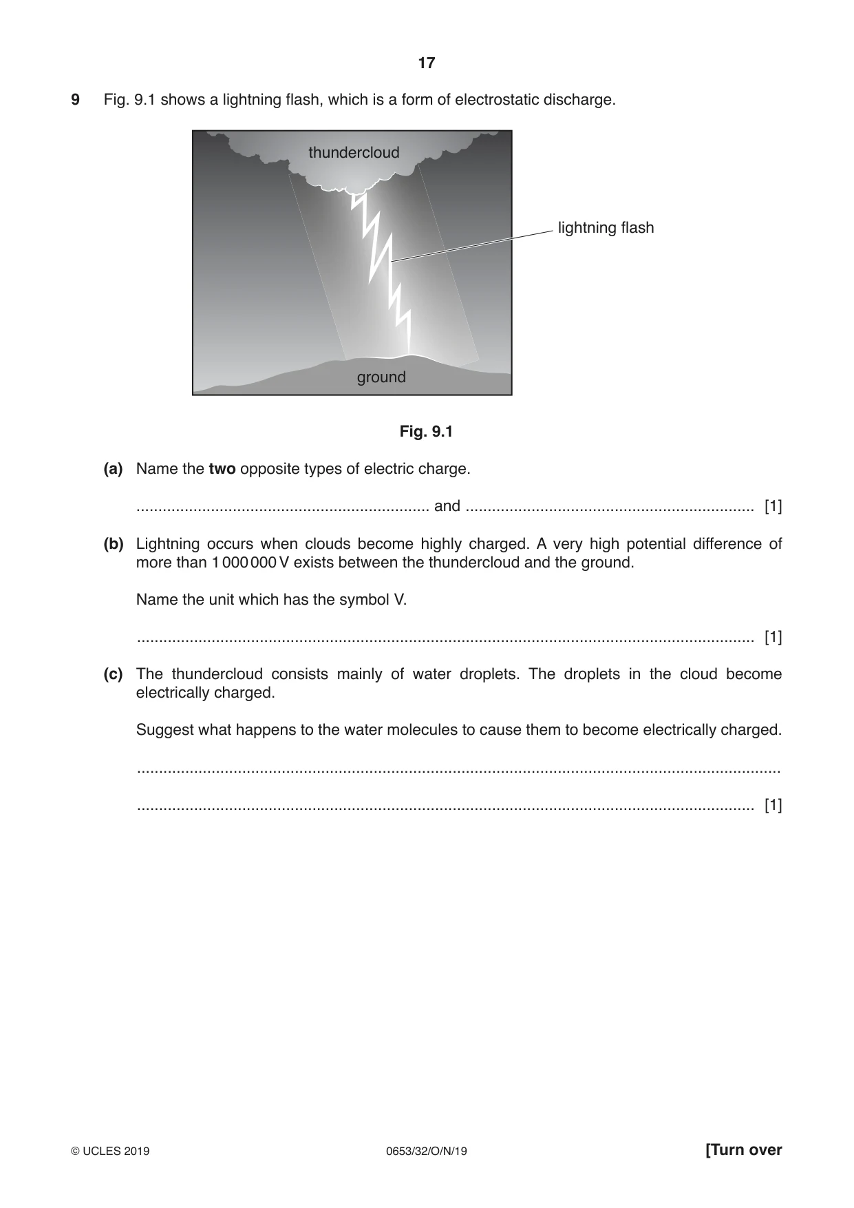 Cambridge IGCSE Science - Combined 0653 2019 Oct/Nov Paper 3 · Variant 2 question paper, page 17 of 20