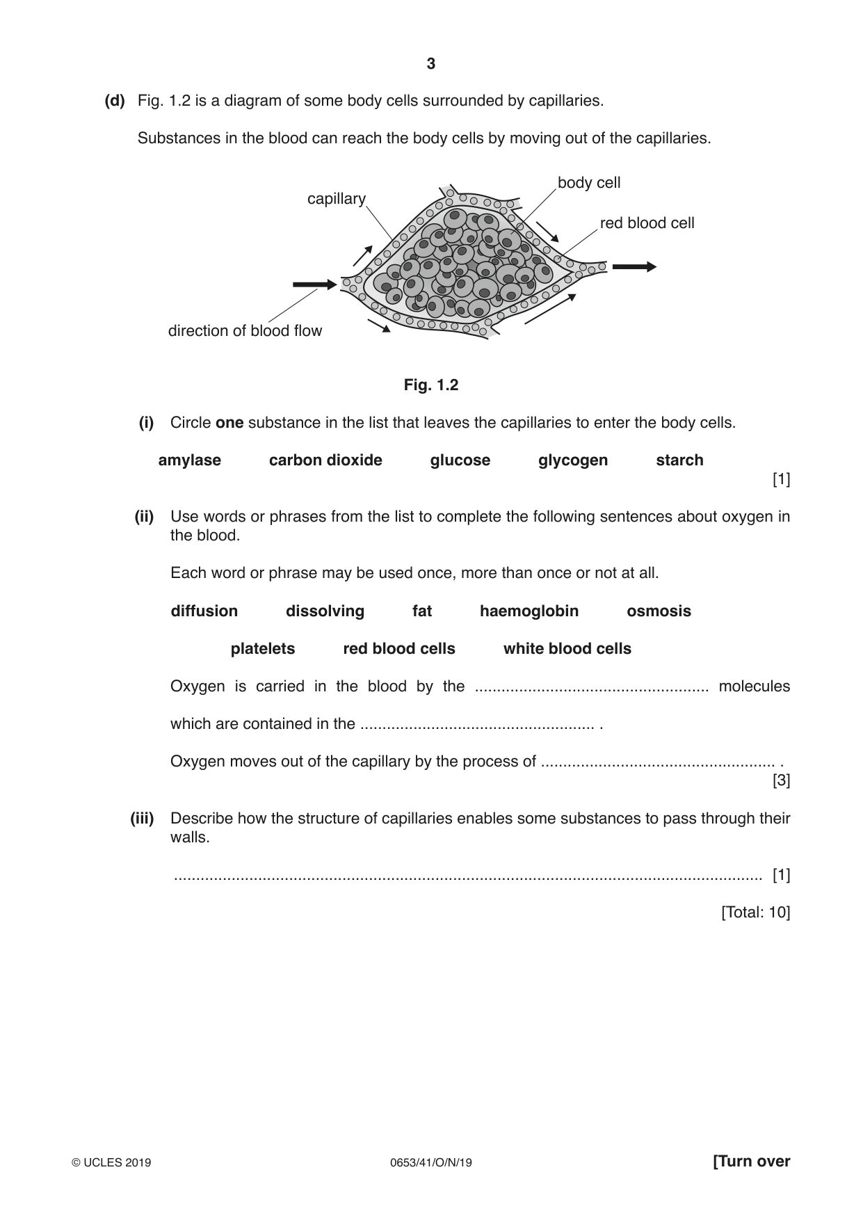 Cambridge IGCSE Science - Combined 0653 2019 Oct/Nov Paper 4 · Variant 1 question paper, page 3 of 20