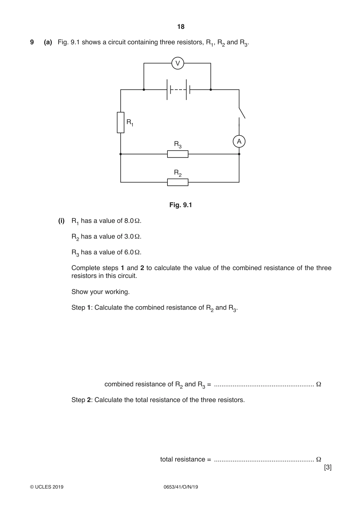 Cambridge IGCSE Science - Combined 0653 2019 Oct/Nov Paper 4 · Variant 1 question paper, page 18 of 20