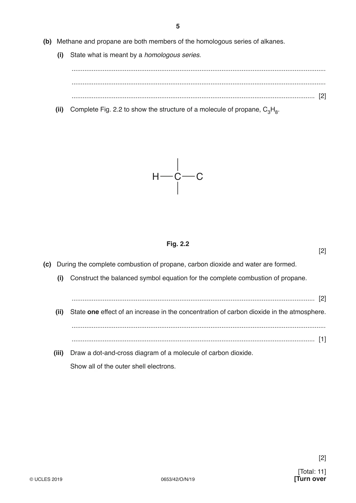 Cambridge IGCSE Science - Combined 0653 2019 Oct/Nov Paper 4 · Variant 2 question paper, page 5 of 20