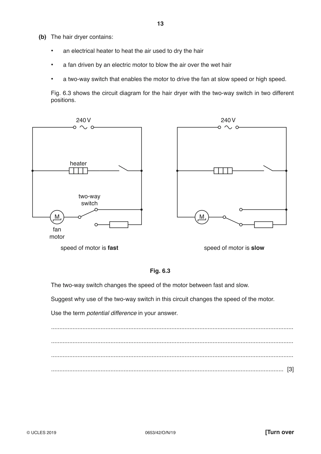 Cambridge IGCSE Science - Combined 0653 2019 Oct/Nov Paper 4 · Variant 2 question paper, page 13 of 20
