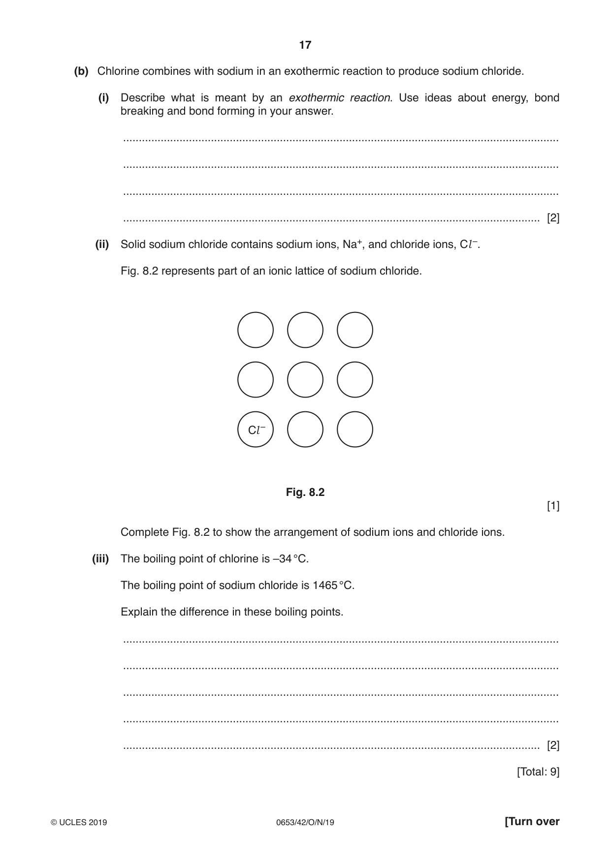Cambridge IGCSE Science - Combined 0653 2019 Oct/Nov Paper 4 · Variant 2 question paper, page 17 of 20