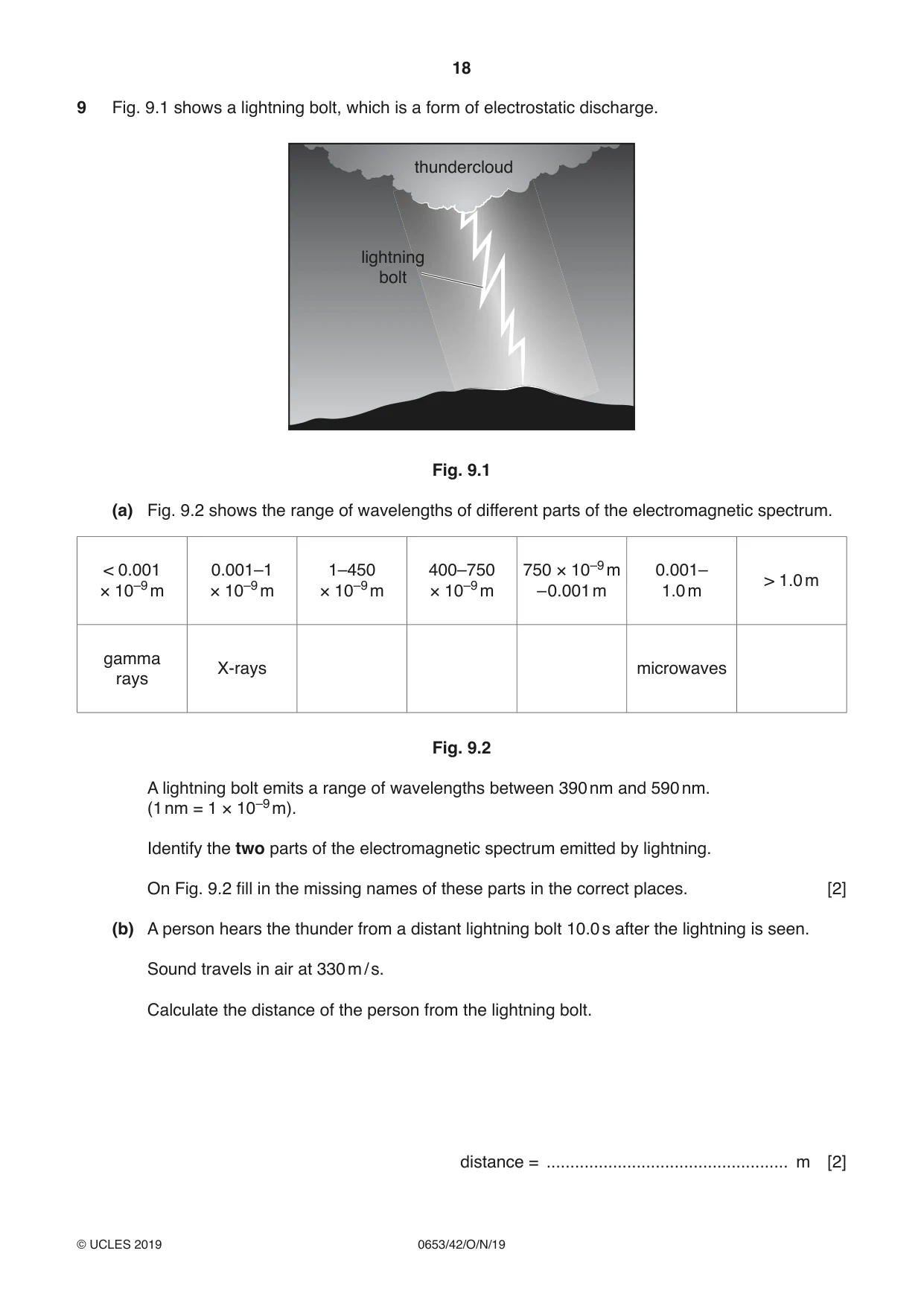 Cambridge IGCSE Science - Combined 0653 2019 Oct/Nov Paper 4 · Variant 2 question paper, page 18 of 20