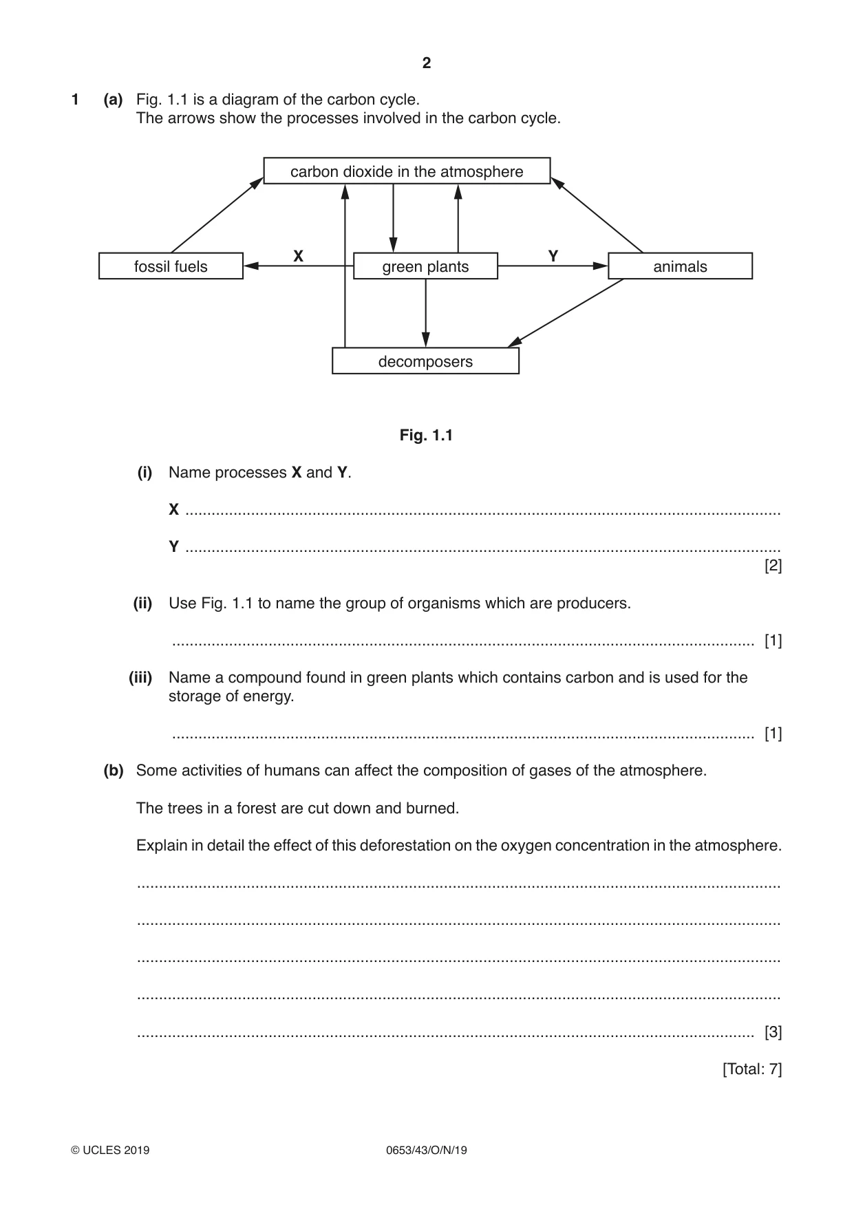 Cambridge IGCSE Science - Combined 0653 2019 Oct/Nov Paper 4 · Variant 3 question paper, page 2 of 20