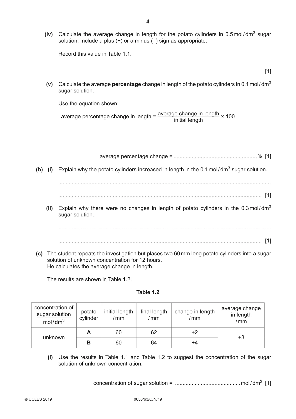Cambridge IGCSE Science - Combined 0653 2019 Oct/Nov Paper 6 · Variant 3 question paper, page 4 of 16