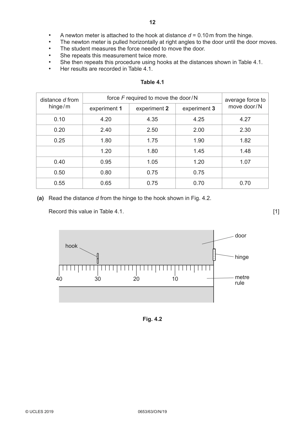 Cambridge IGCSE Science - Combined 0653 2019 Oct/Nov Paper 6 · Variant 3 question paper, page 12 of 16