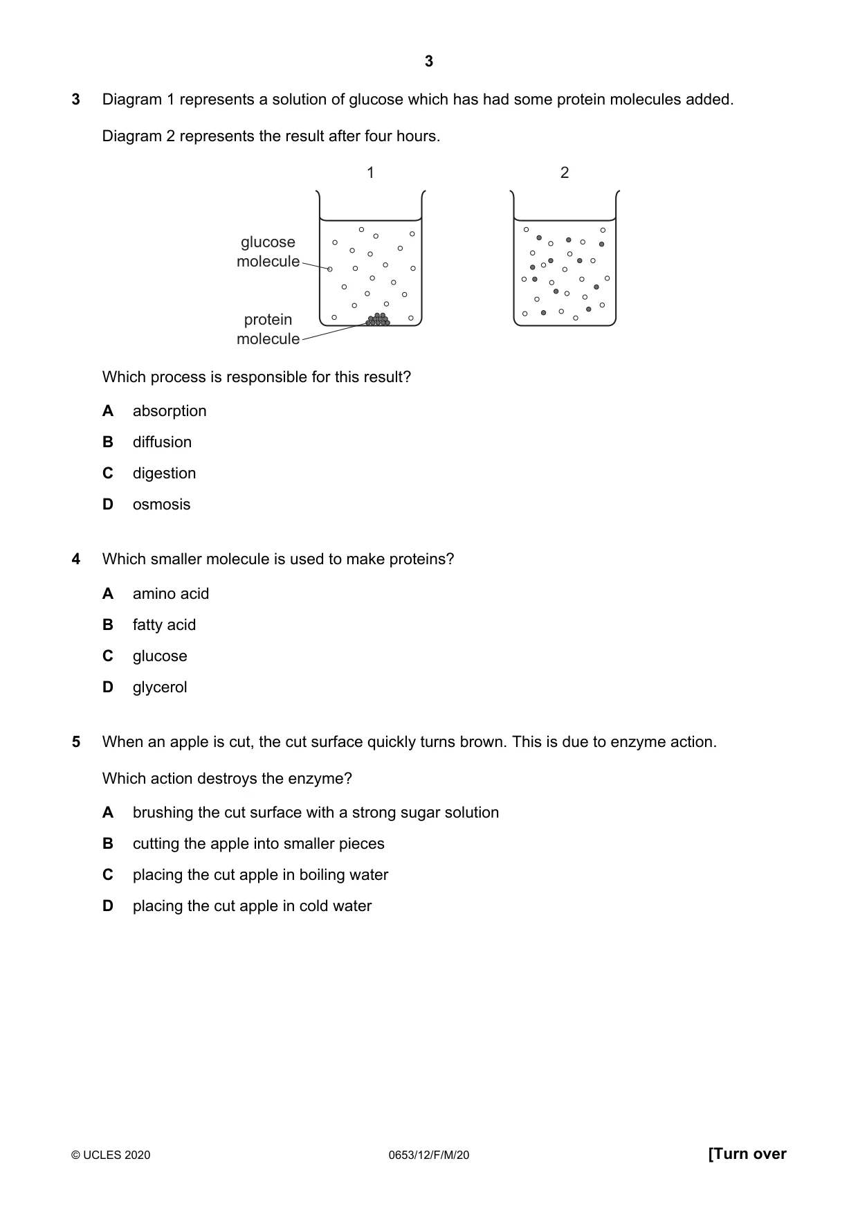 Cambridge IGCSE Science - Combined 0653 2020 Feb/March Paper 1 · Variant 2 question paper, page 3 of 16