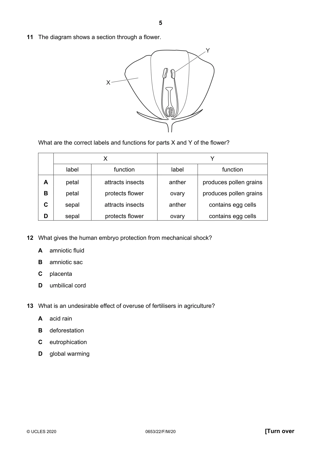 Cambridge IGCSE Science - Combined 0653 2020 Feb/March Paper 2 · Variant 2 question paper, page 5 of 16