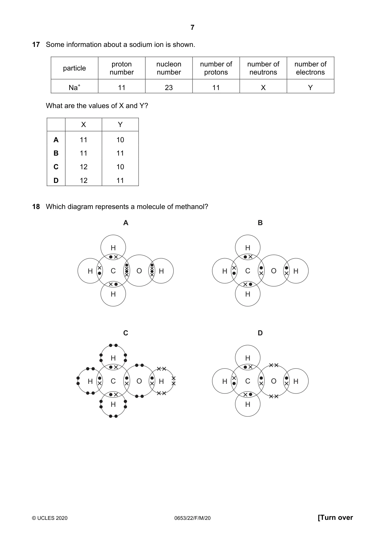 Cambridge IGCSE Science - Combined 0653 2020 Feb/March Paper 2 · Variant 2 question paper, page 7 of 16