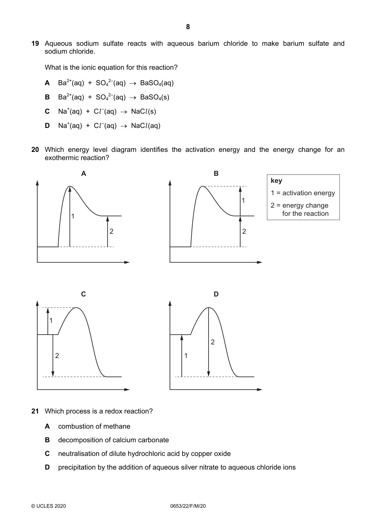 Cambridge IGCSE Science - Combined 0653 2020 Feb/March Paper 2 · Variant 2 question paper, page 8 of 16