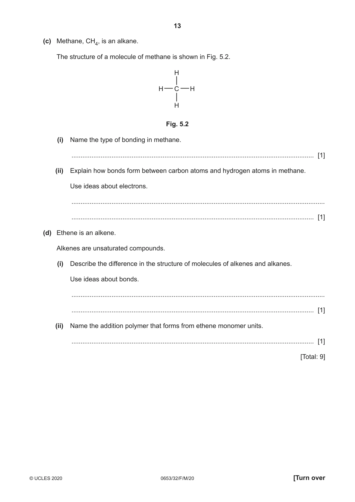 Cambridge IGCSE Science - Combined 0653 2020 Feb/March Paper 3 · Variant 2 question paper, page 13 of 24