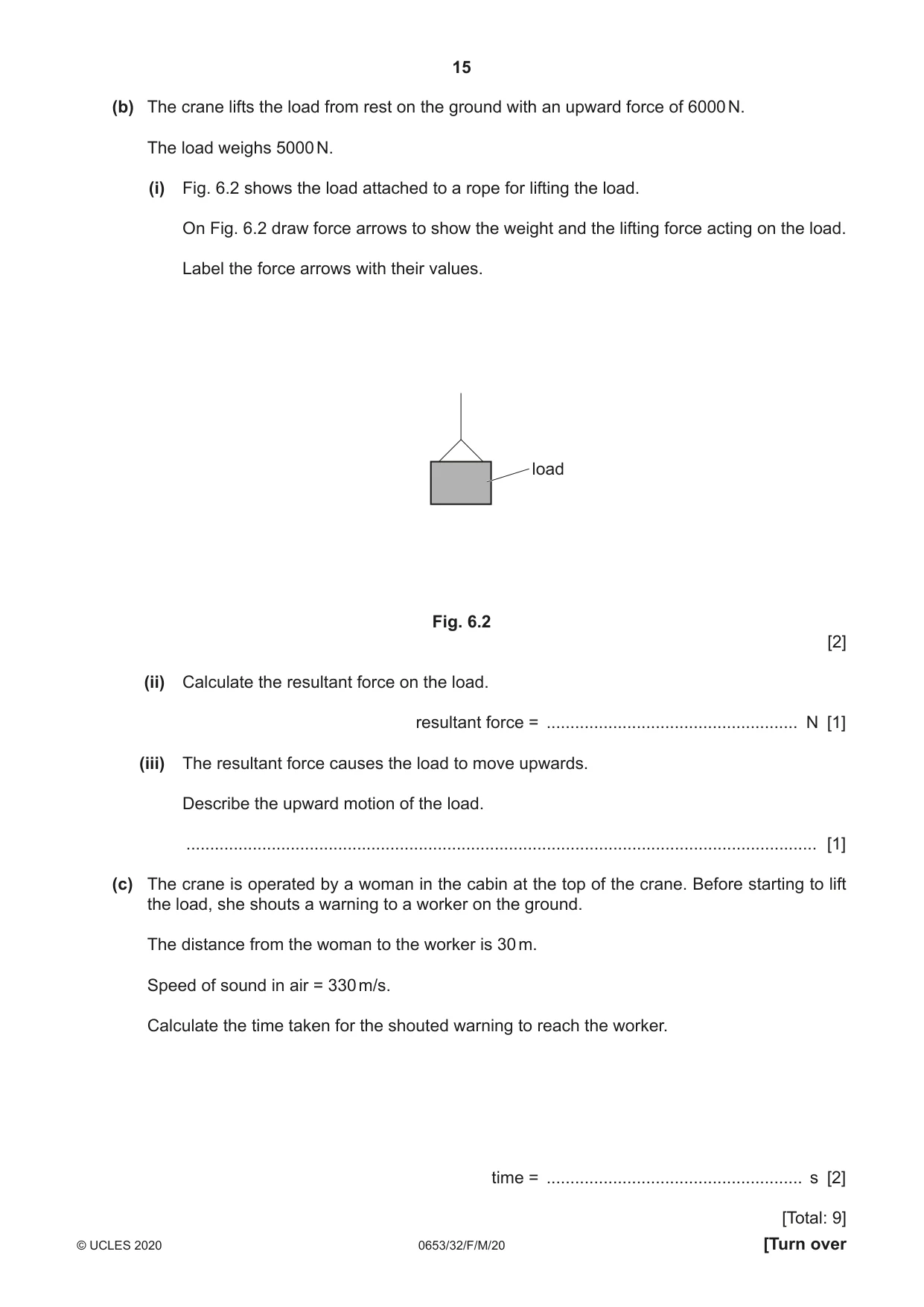 Cambridge IGCSE Science - Combined 0653 2020 Feb/March Paper 3 · Variant 2 question paper, page 15 of 24
