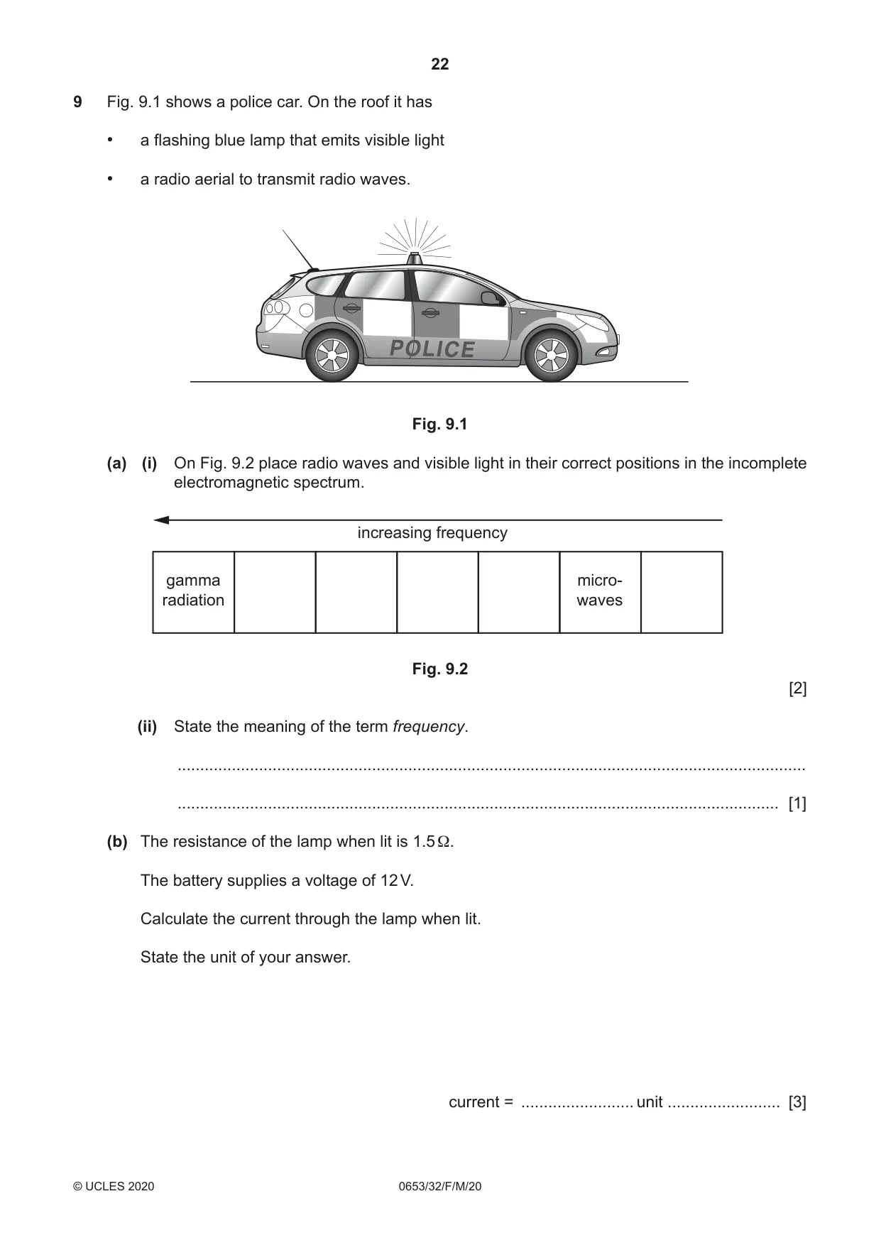 Cambridge IGCSE Science - Combined 0653 2020 Feb/March Paper 3 · Variant 2 question paper, page 22 of 24