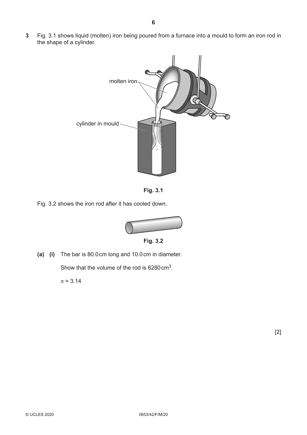 Cambridge IGCSE Science - Combined 0653 2020 Feb/March Paper 4 · Variant 2 question paper, page 6 of 20