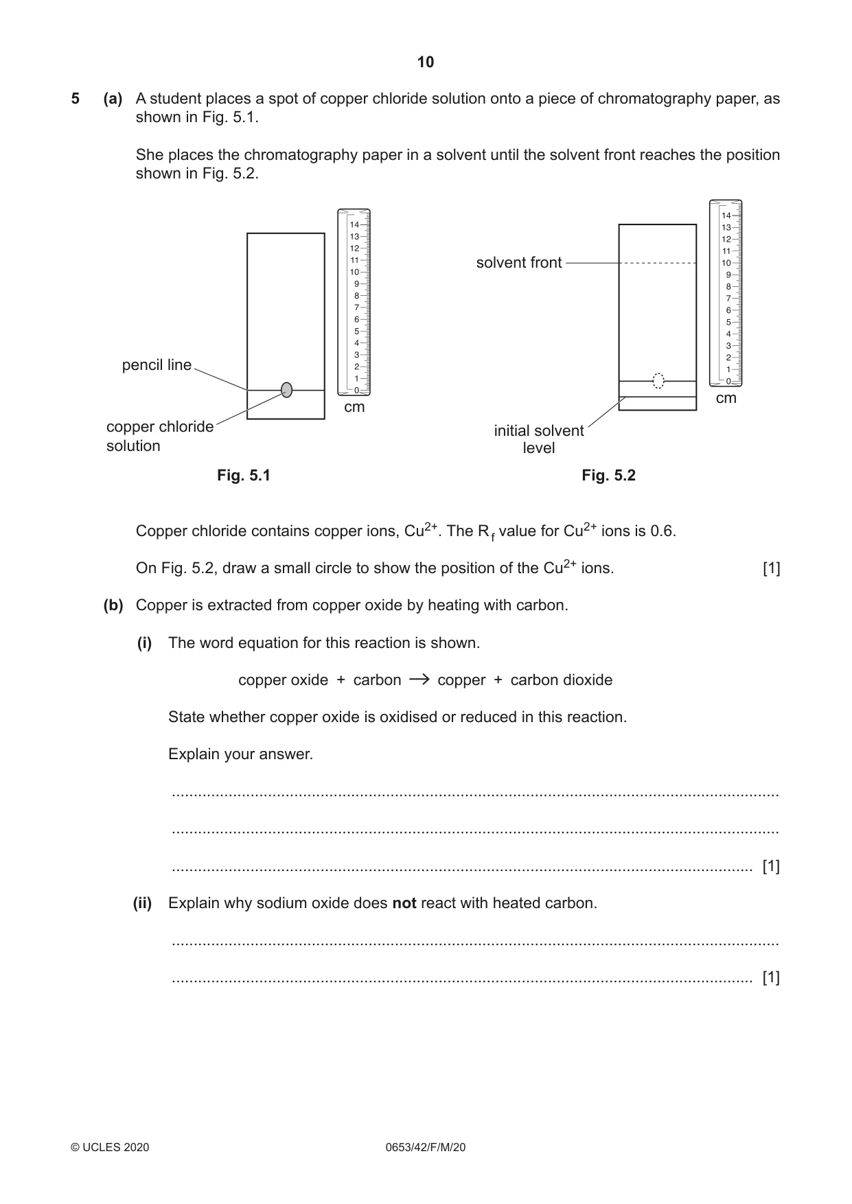 Cambridge IGCSE Science - Combined 0653 2020 Feb/March Paper 4 · Variant 2 question paper, page 10 of 20