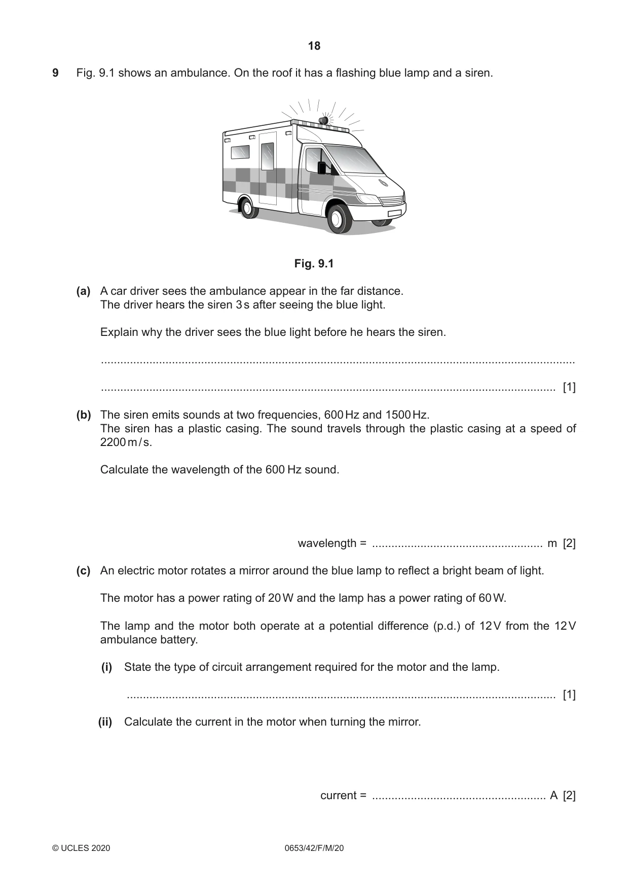 Cambridge IGCSE Science - Combined 0653 2020 Feb/March Paper 4 · Variant 2 question paper, page 18 of 20