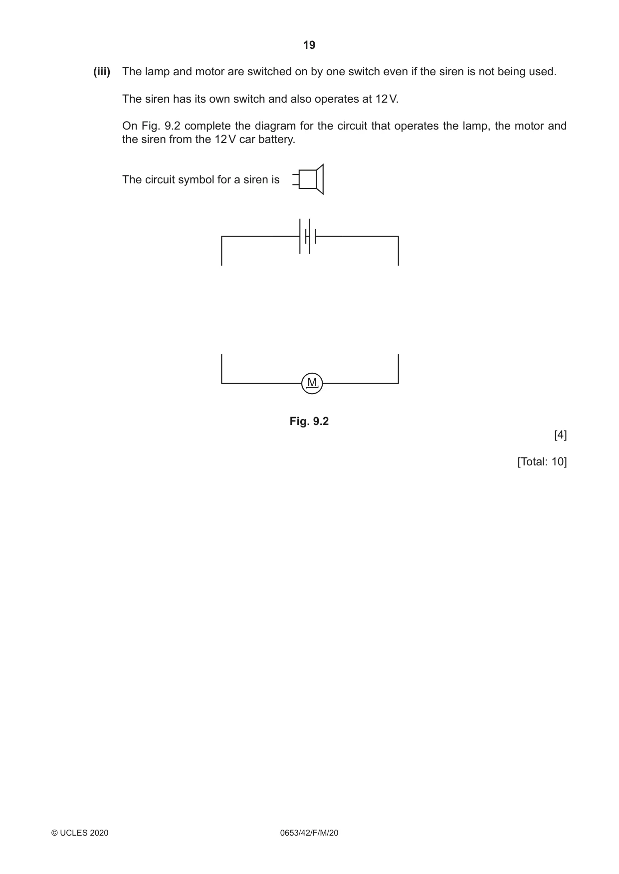 Cambridge IGCSE Science - Combined 0653 2020 Feb/March Paper 4 · Variant 2 question paper, page 19 of 20
