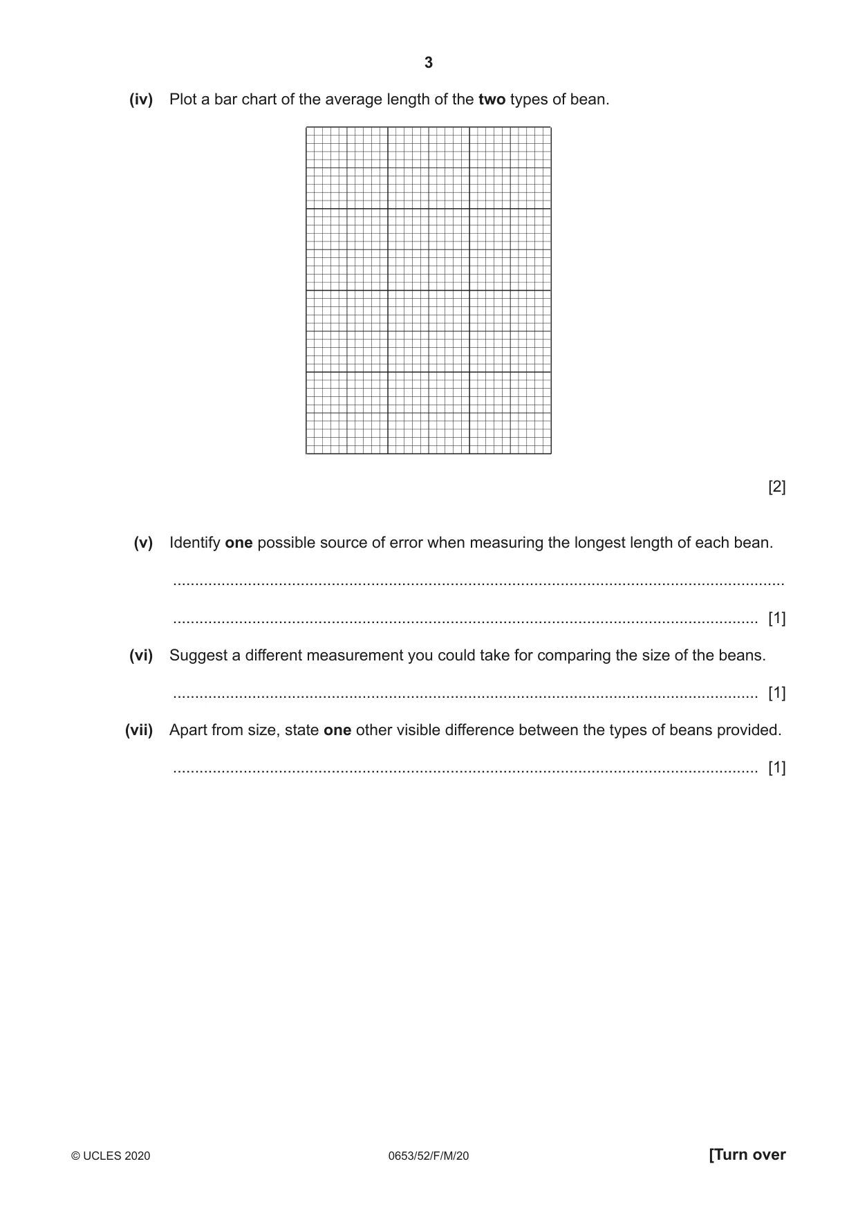 Cambridge IGCSE Science - Combined 0653 2020 Feb/March Paper 5 · Variant 2 question paper, page 3 of 12