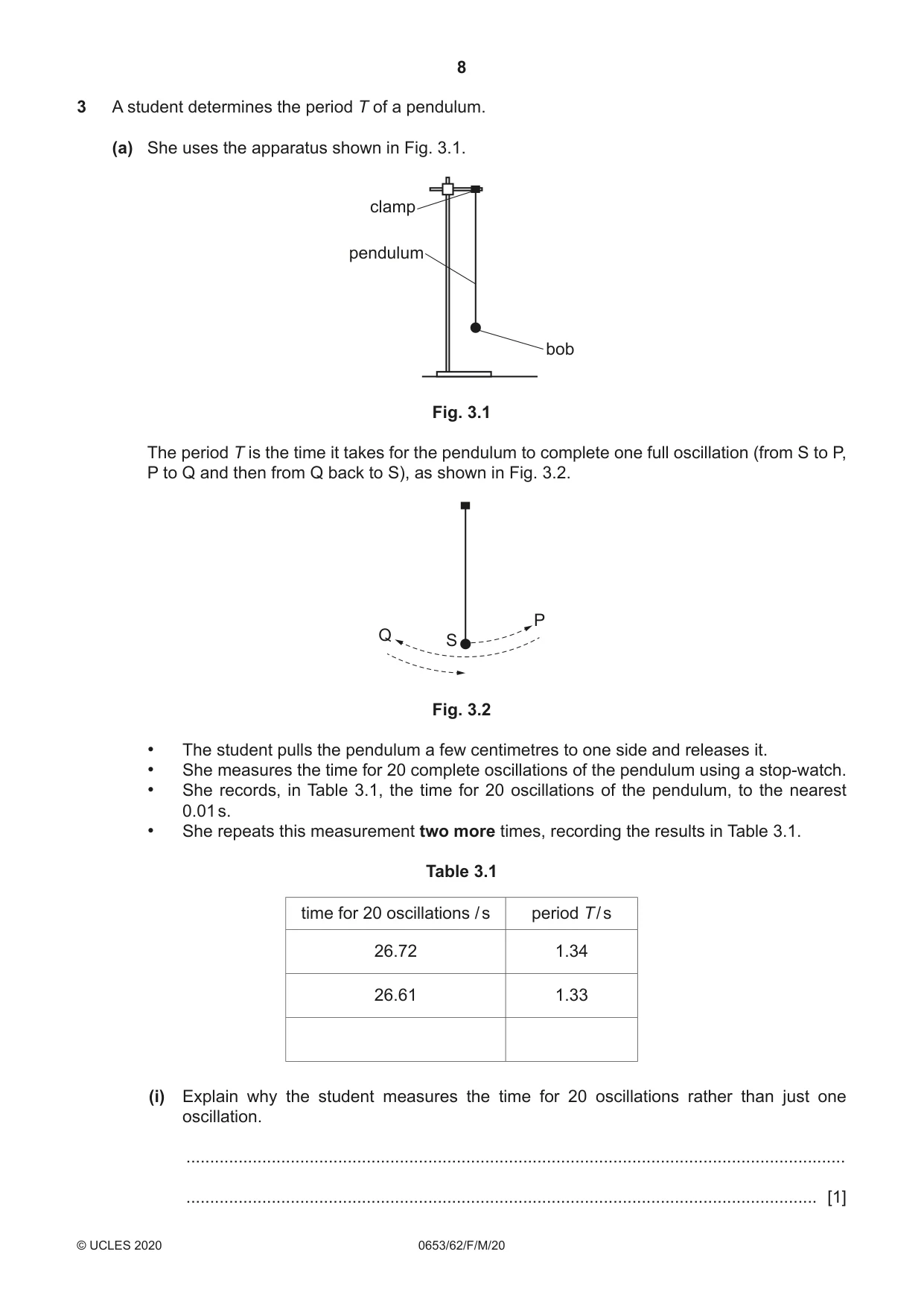 Cambridge IGCSE Science - Combined 0653 2020 Feb/March Paper 6 · Variant 2 question paper, page 8 of 12