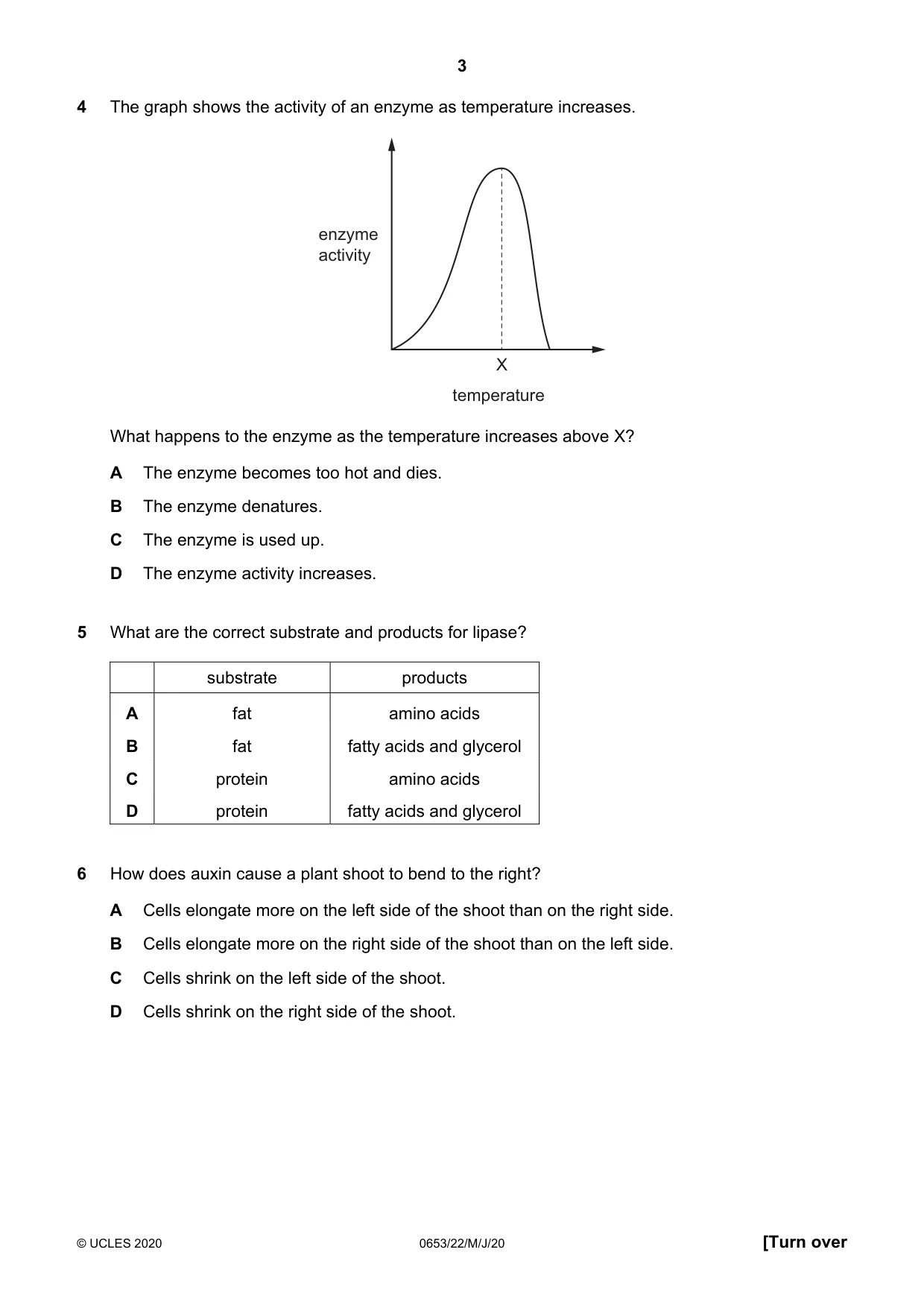 Cambridge IGCSE Science - Combined 0653 2020 May/June Paper 2 · Variant 2 question paper, page 3 of 16